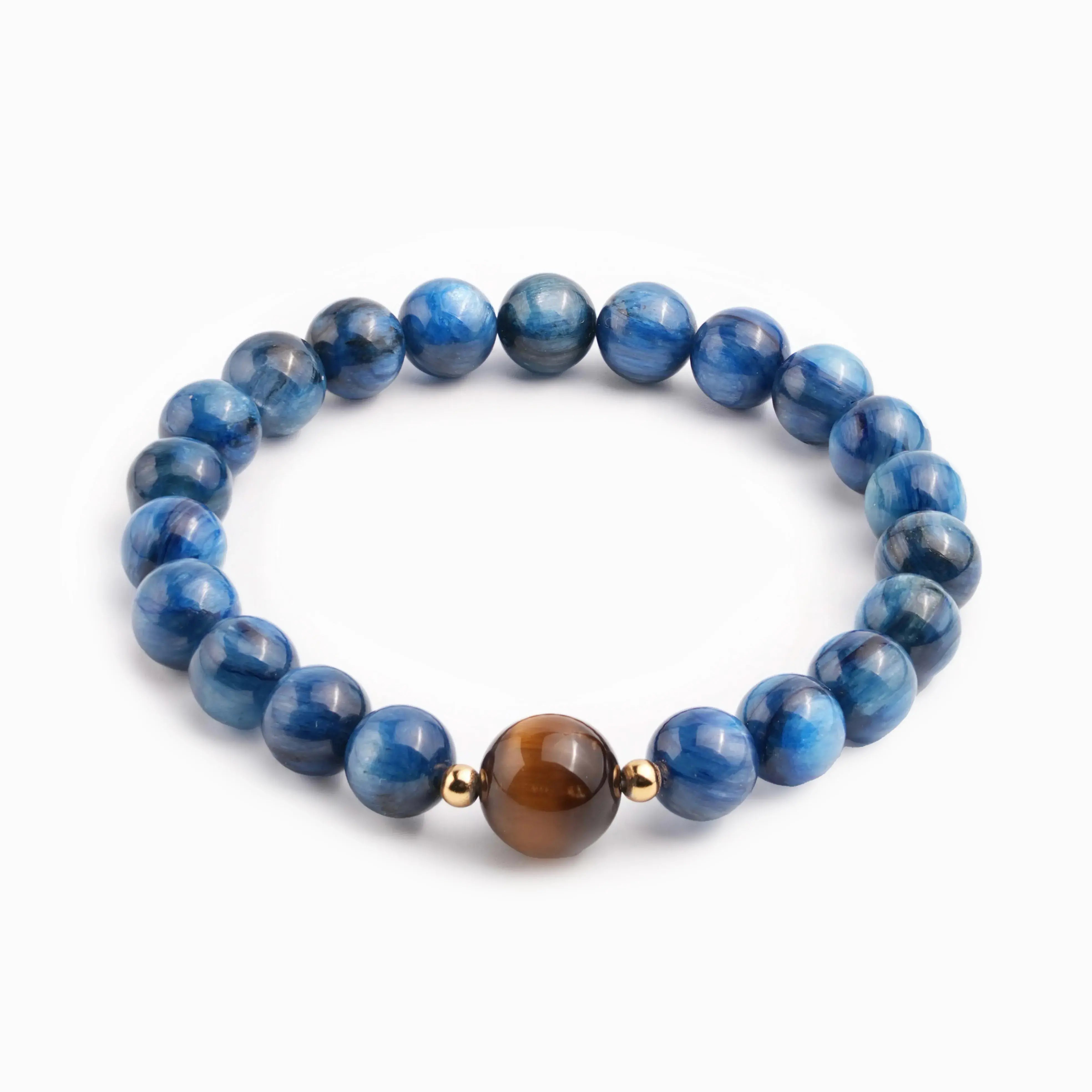 Blue Kyanite Tiger’s Eye Bracelet - Ocean Ember