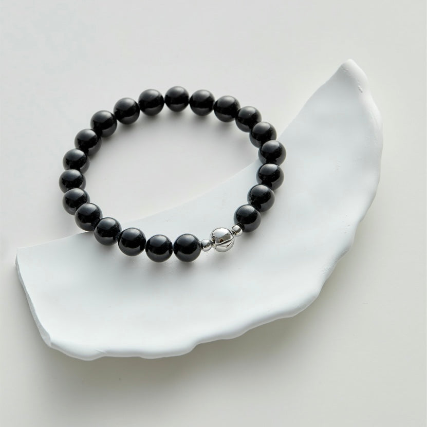 Black Obsidian Magnetic Clasp Bracelet