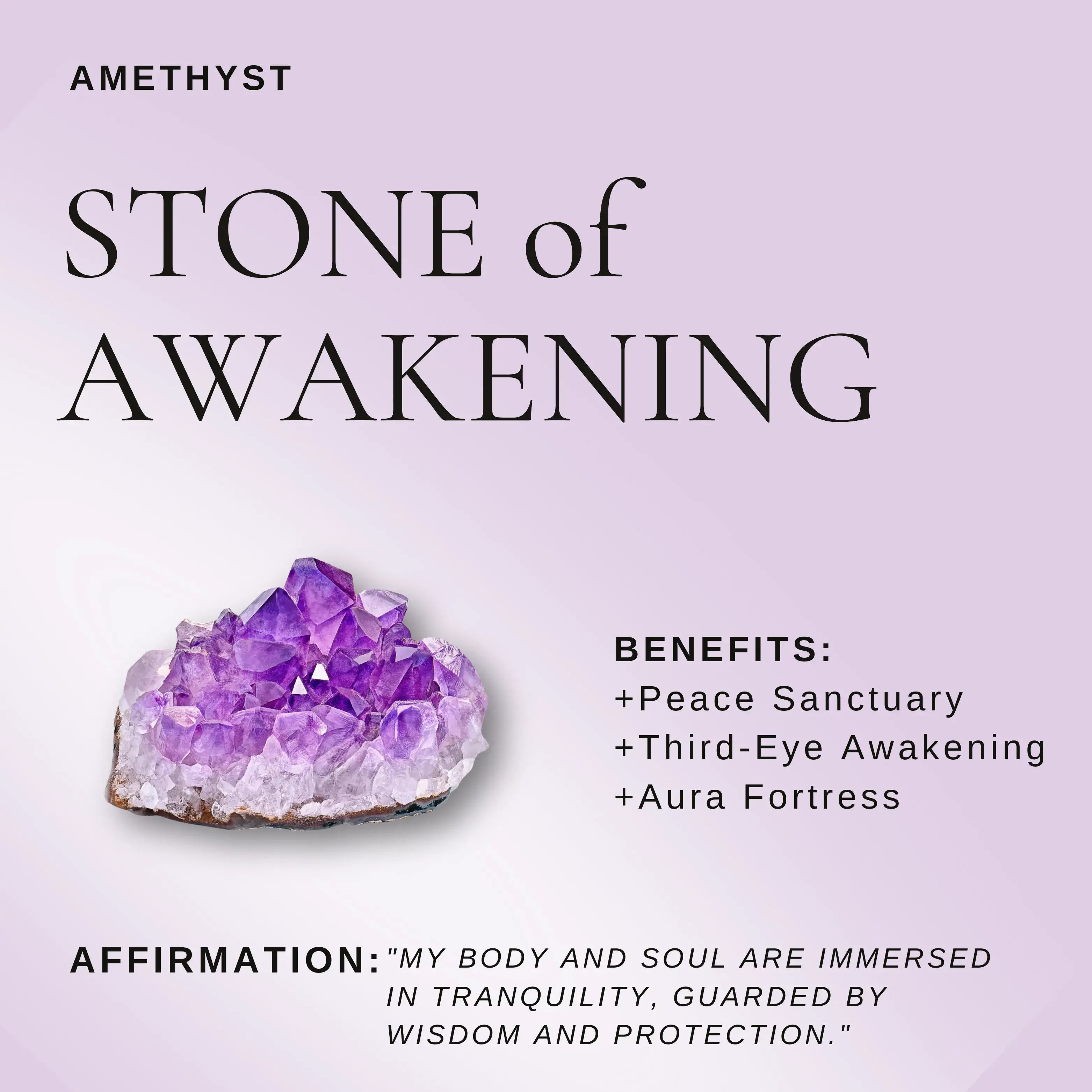 Random-Cut Amethyst Magnetic Pendant