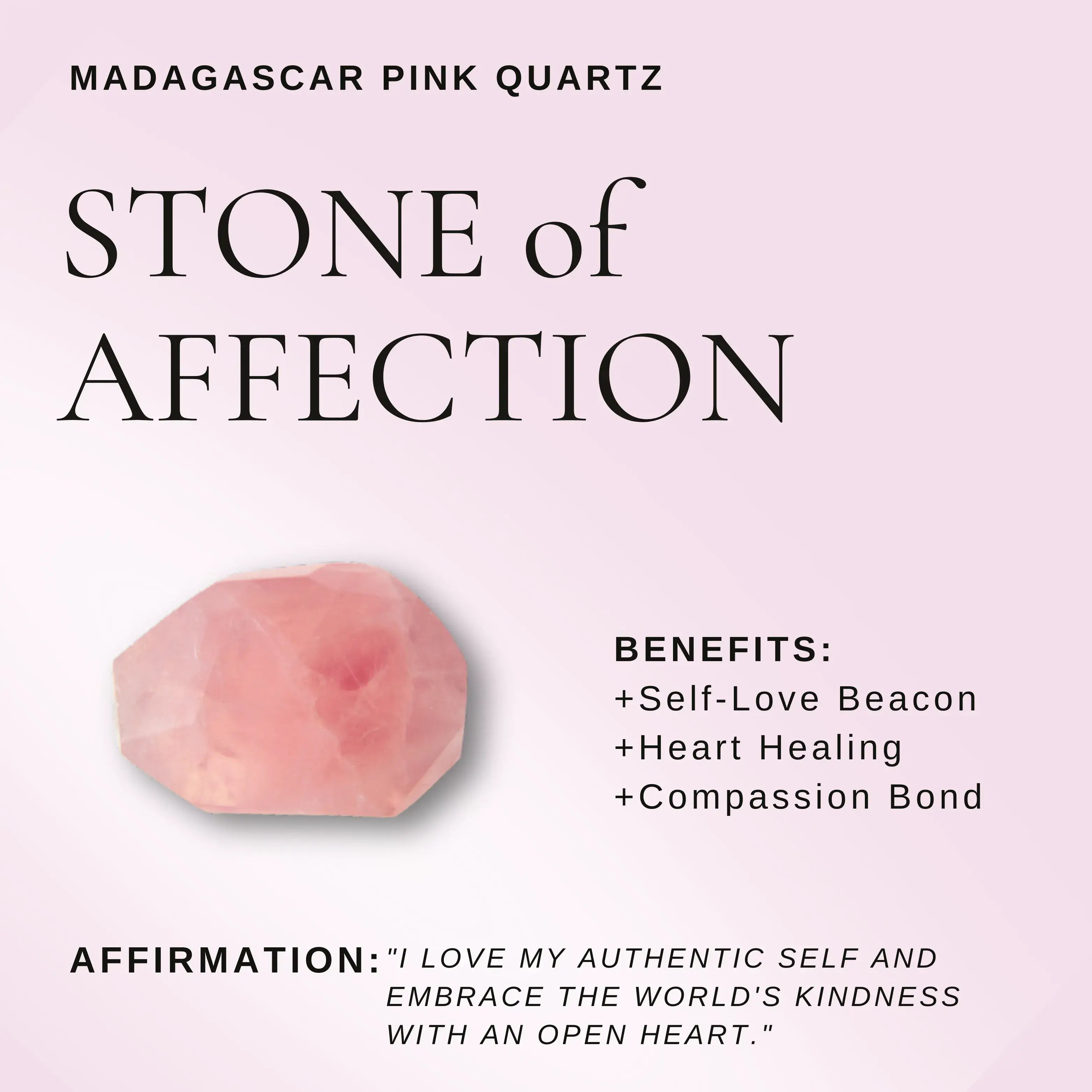 Clear Quartz Aquamarine Madagascar Pink Quartz Bracelet - Serene Harmony