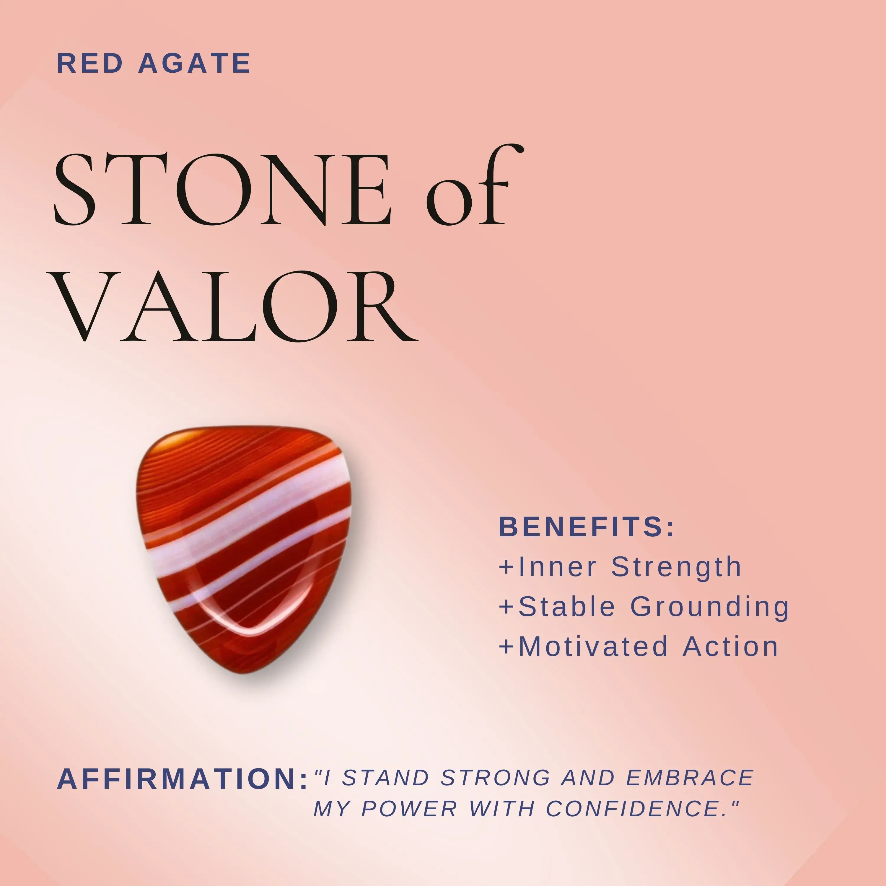 Gradient Red Agate Magnetic Clasp Bracelet