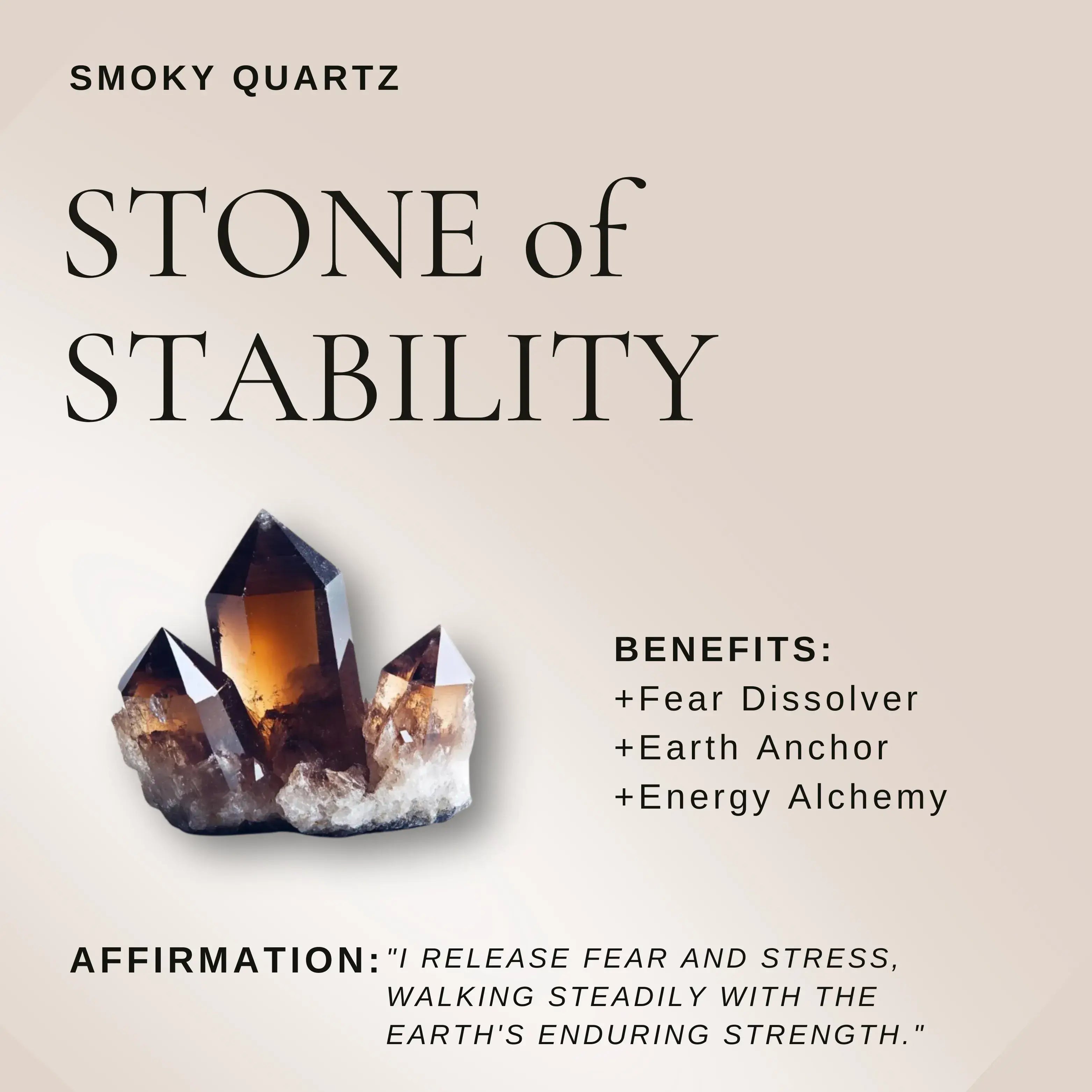 Smoky Quartz Magnetic Pendant