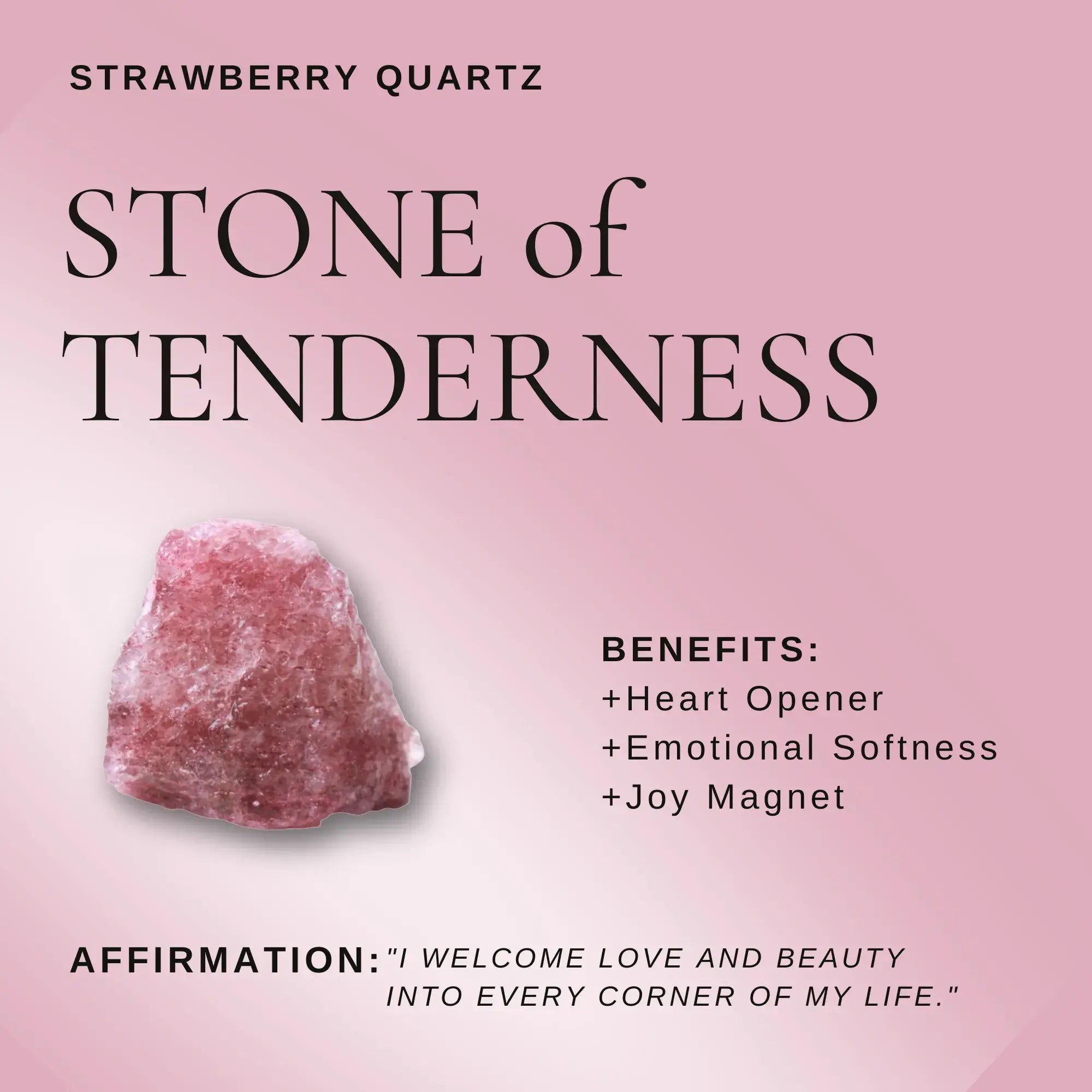 Strawberry Quartz Magnetic Pendant