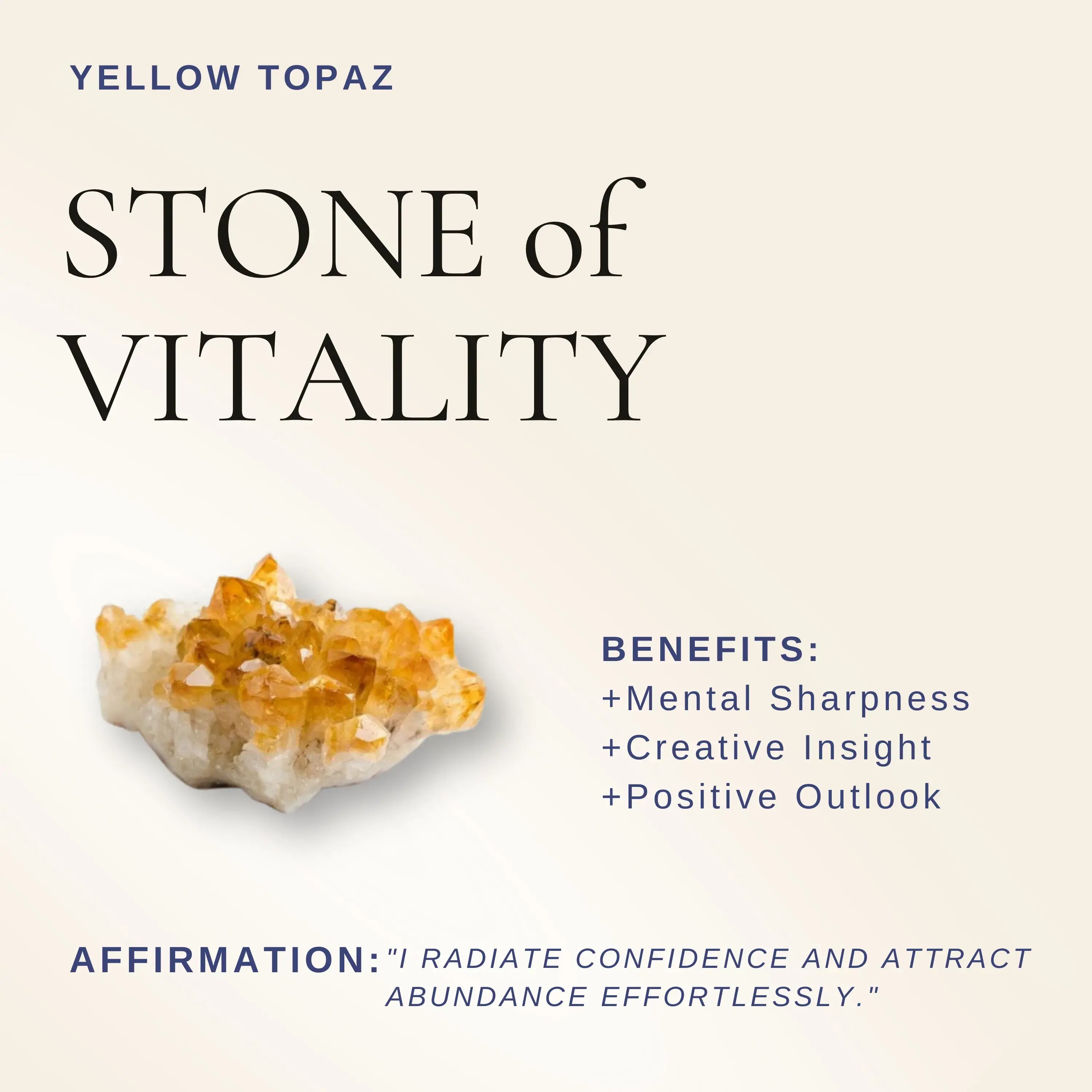 Yellow Topaz Magnetic Pendant