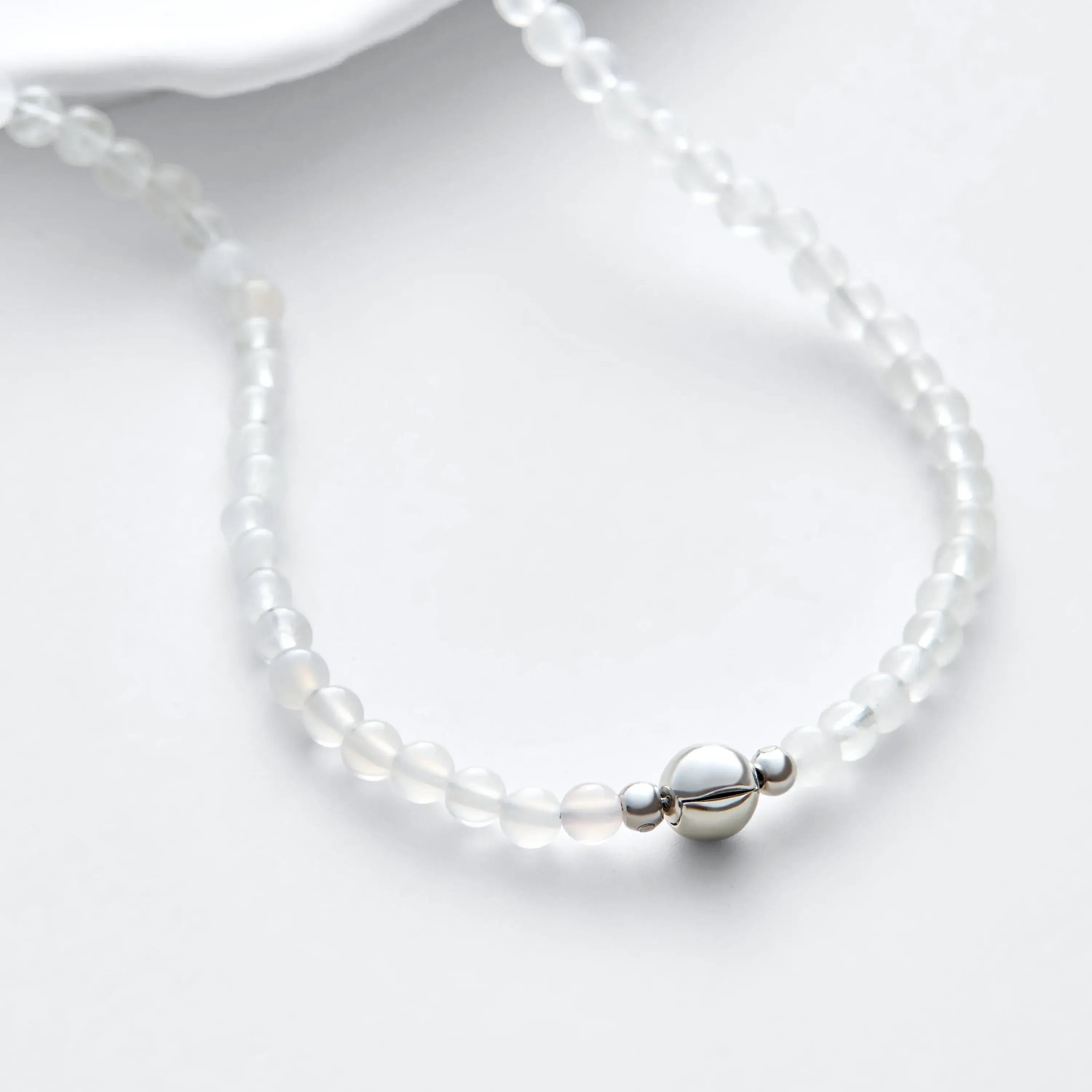 White Jade Magnetic Clasp Necklace