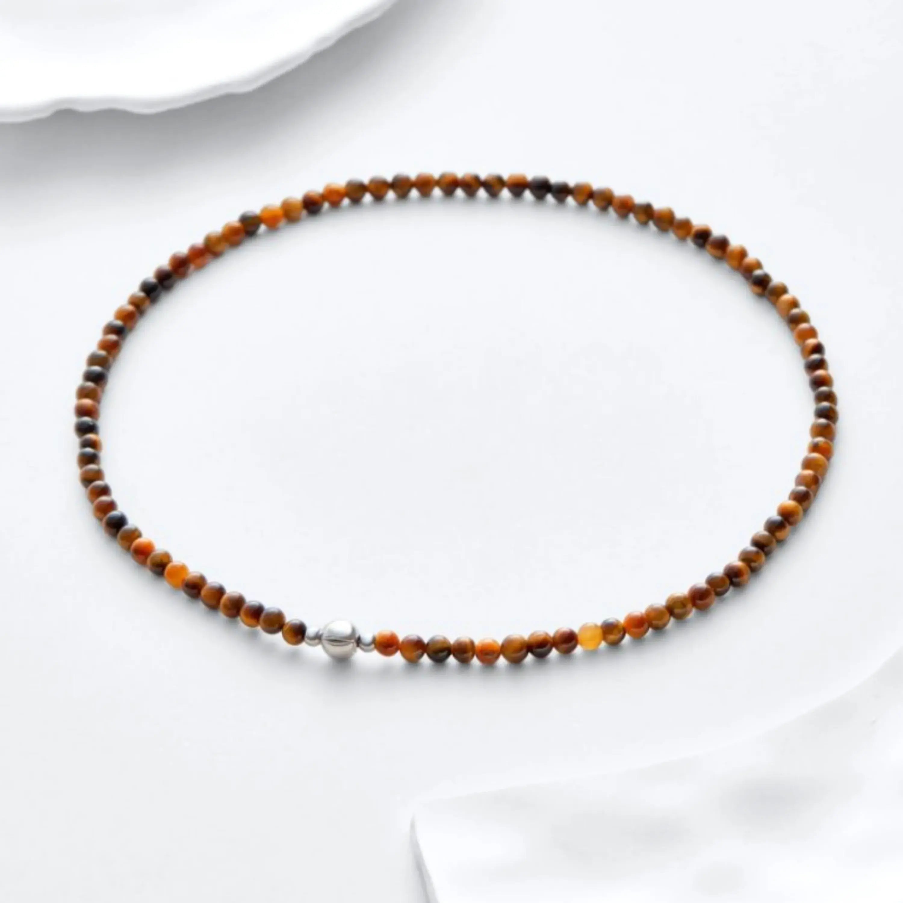Tiger's Eye Magnetic Clasp Necklace