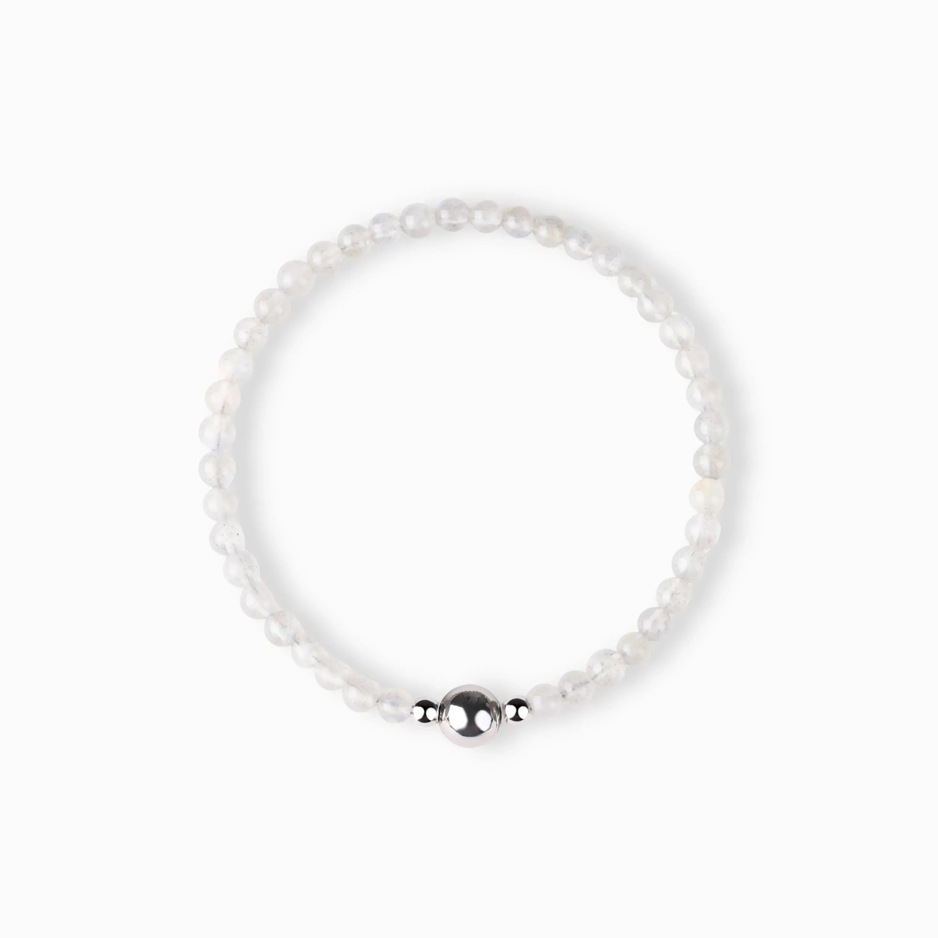 Gray Moonstone Magnetic Clasp Bracelet