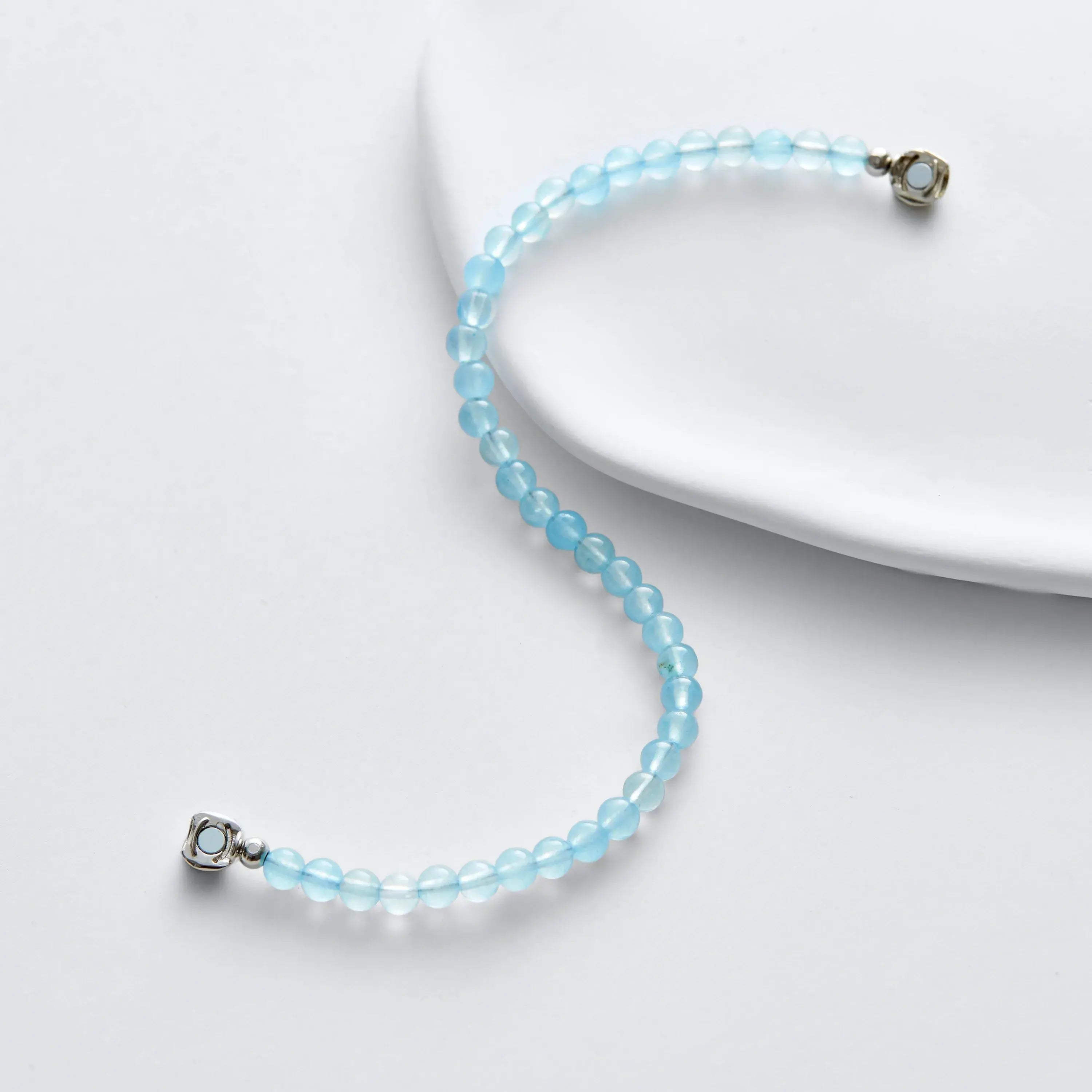 Aquamarine Magnetic Clasp Bracelet