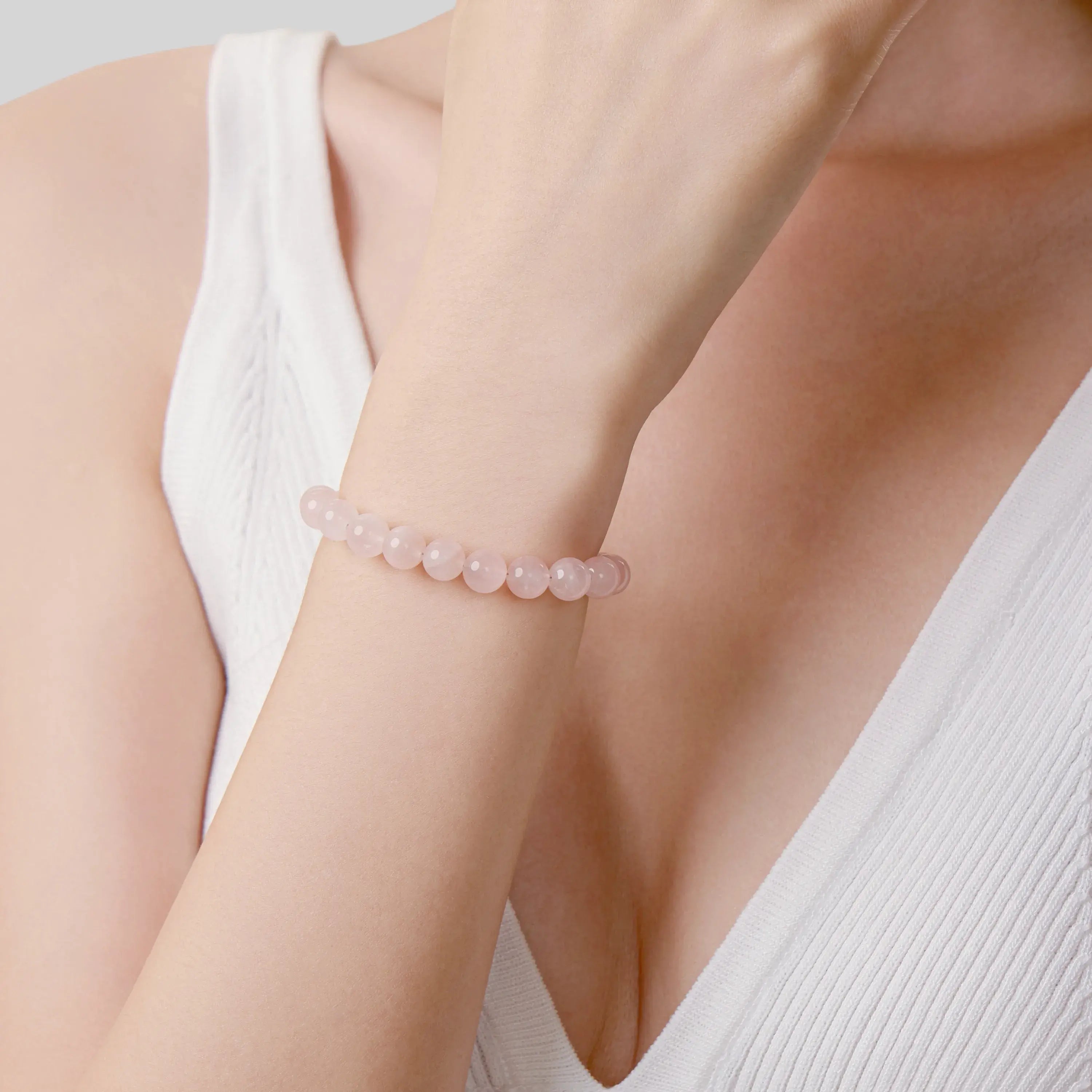 Gradient Pink Pomelo Magnetic Clasp Bracelet