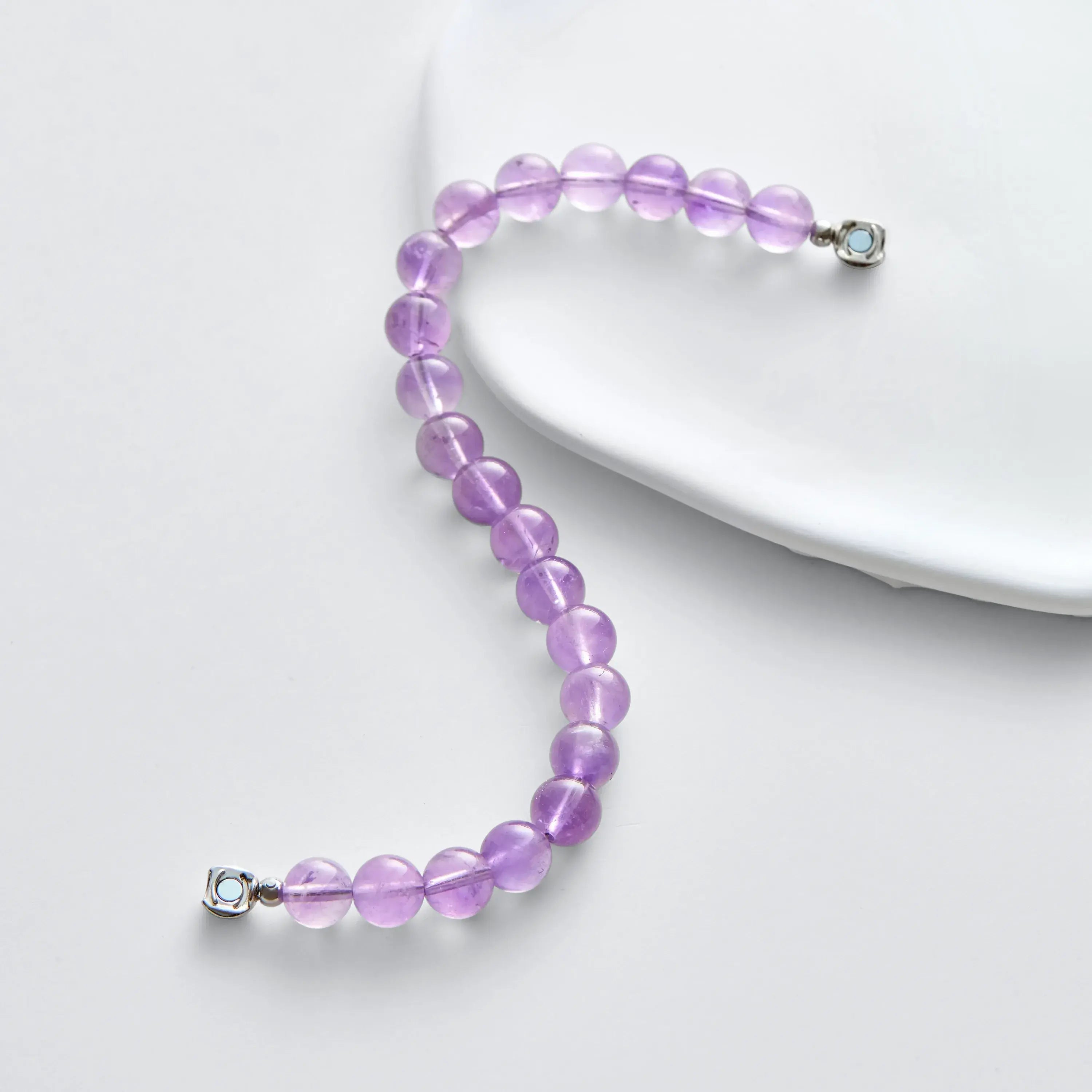 Light Amethyst Magnetic Clasp Bracelet
