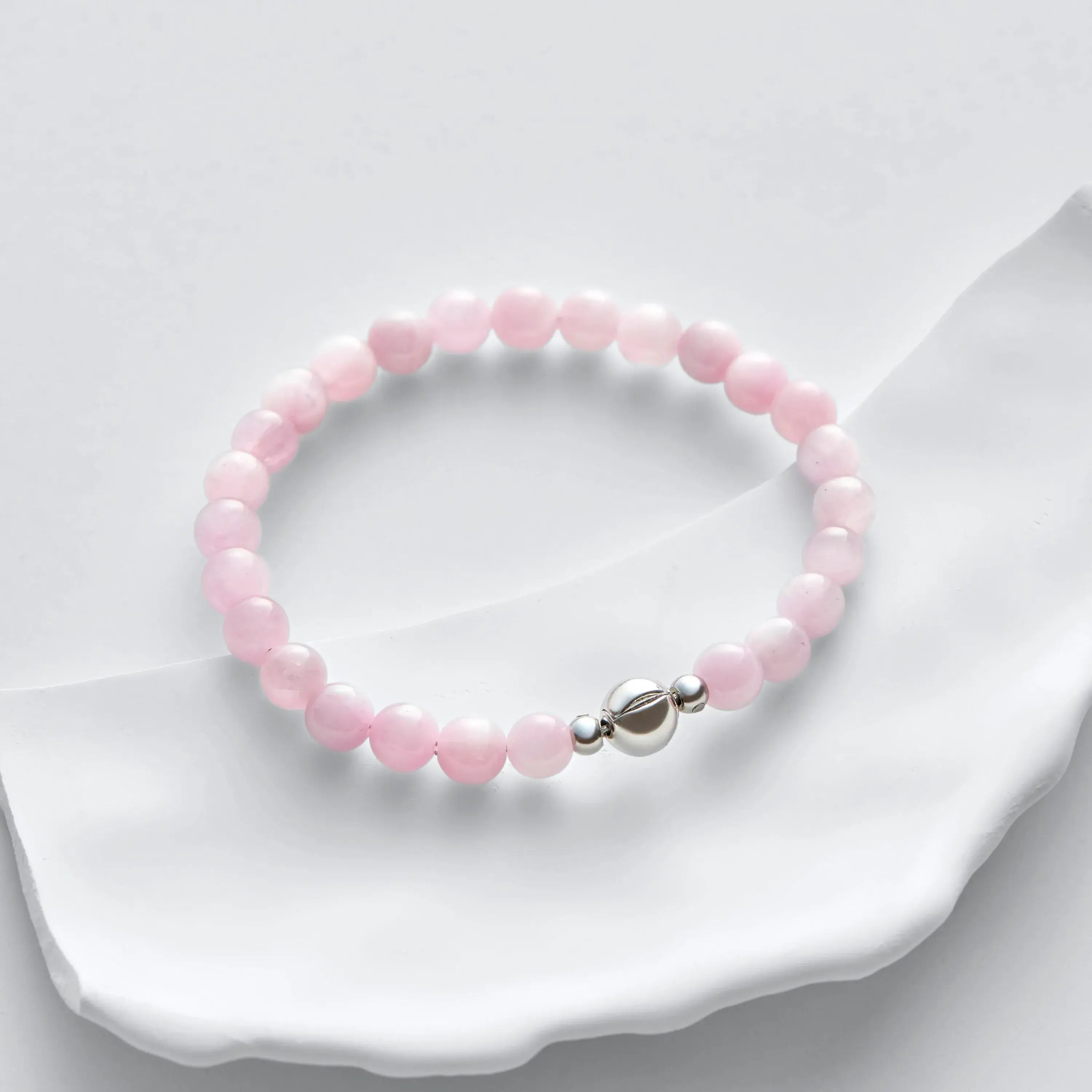 Kunzite Magnetic Clasp Bracelet
