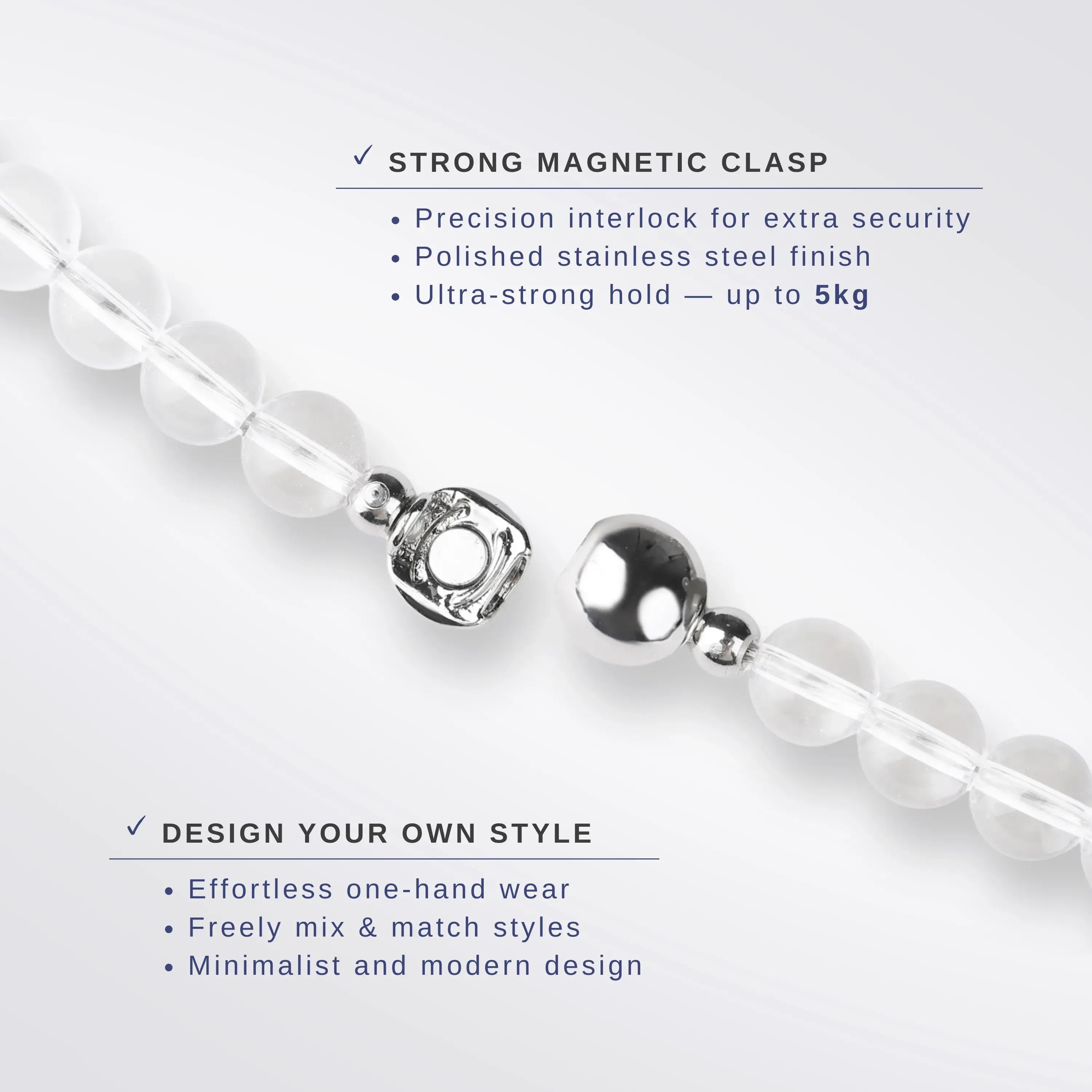 Black Obsidian Magnetic Clasp Bracelet