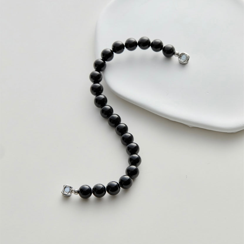 Black Obsidian Magnetic Clasp Bracelet