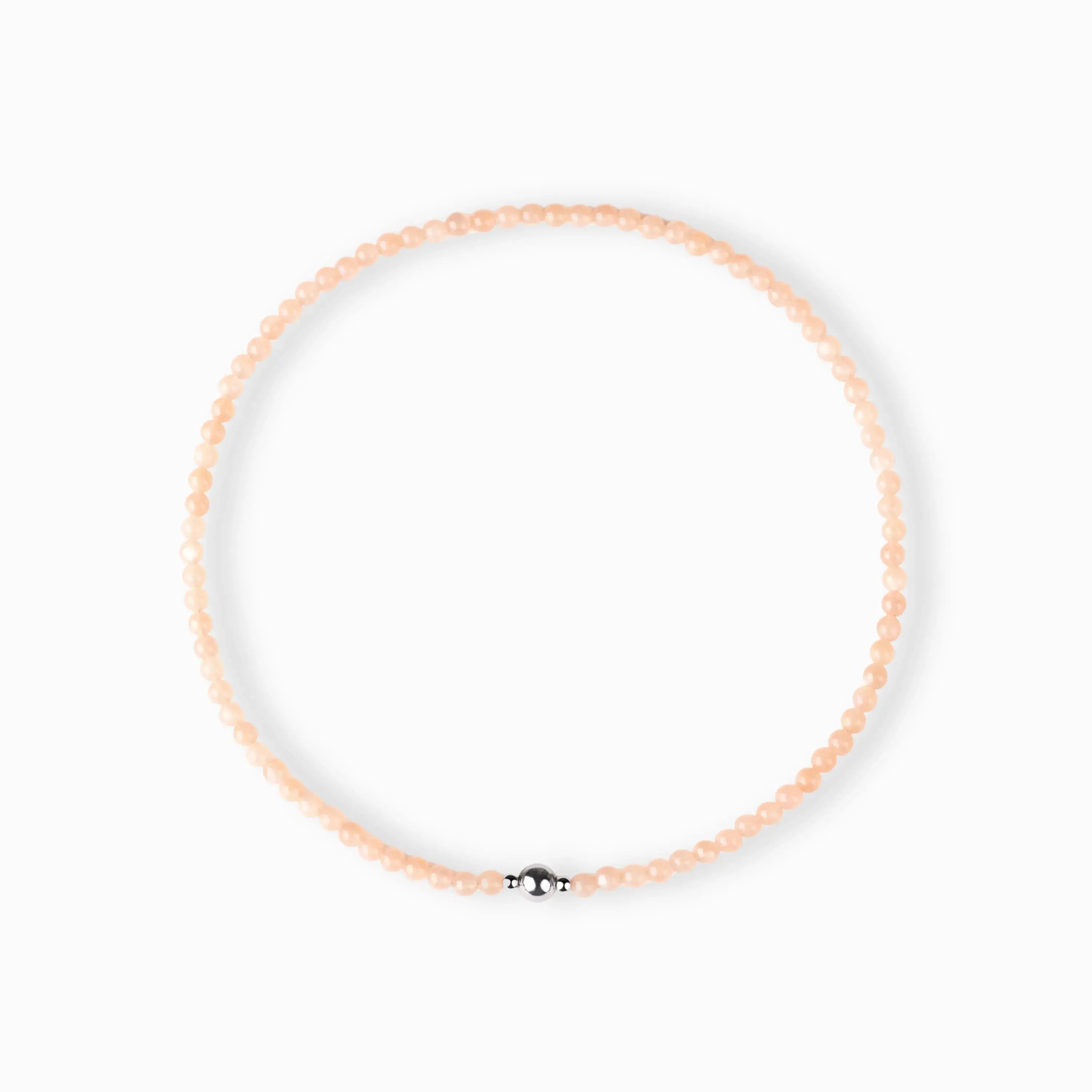 Orange Moonstone Magnetic Clasp Necklace