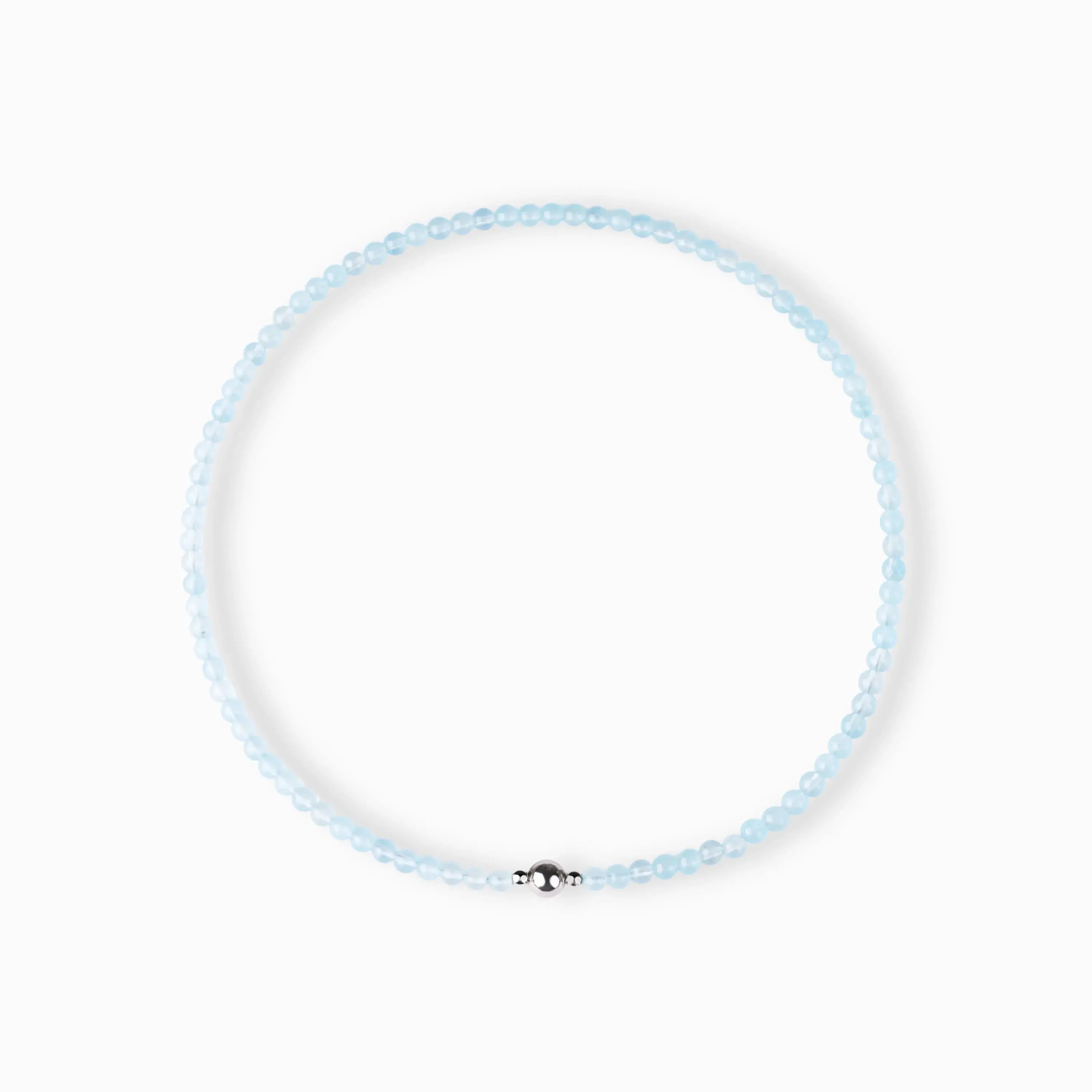 Aquamarine Magnetic Clasp Necklace