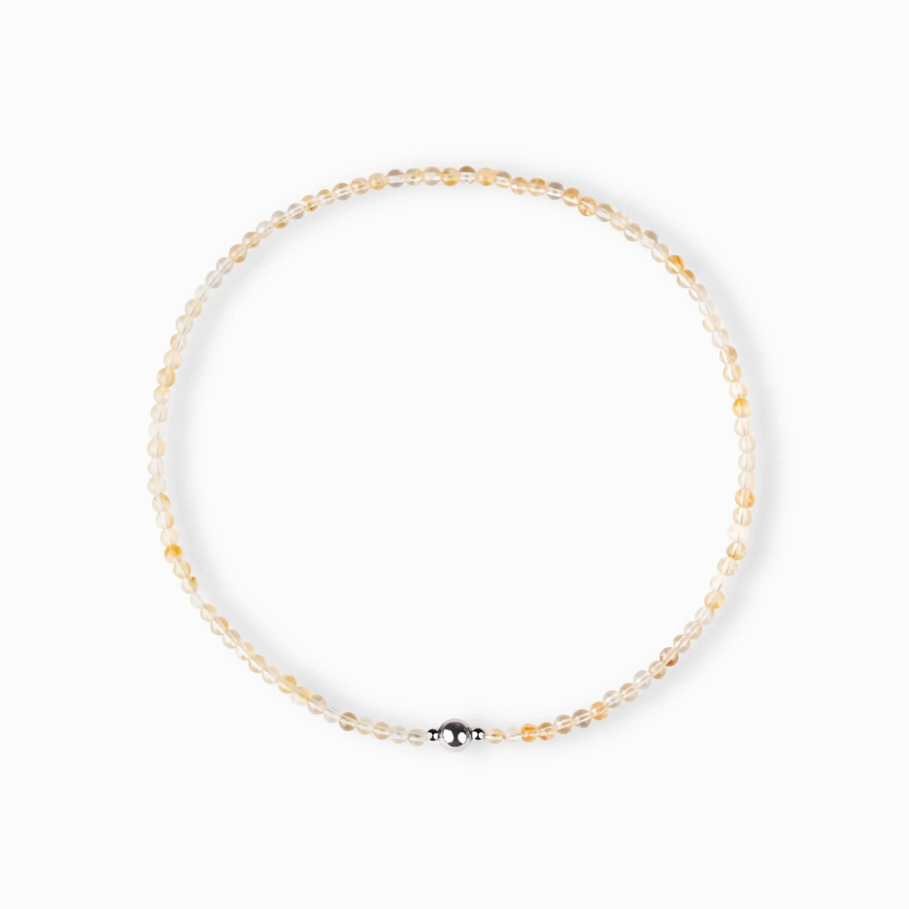Yellow Topaz Magnetic Clasp Necklace