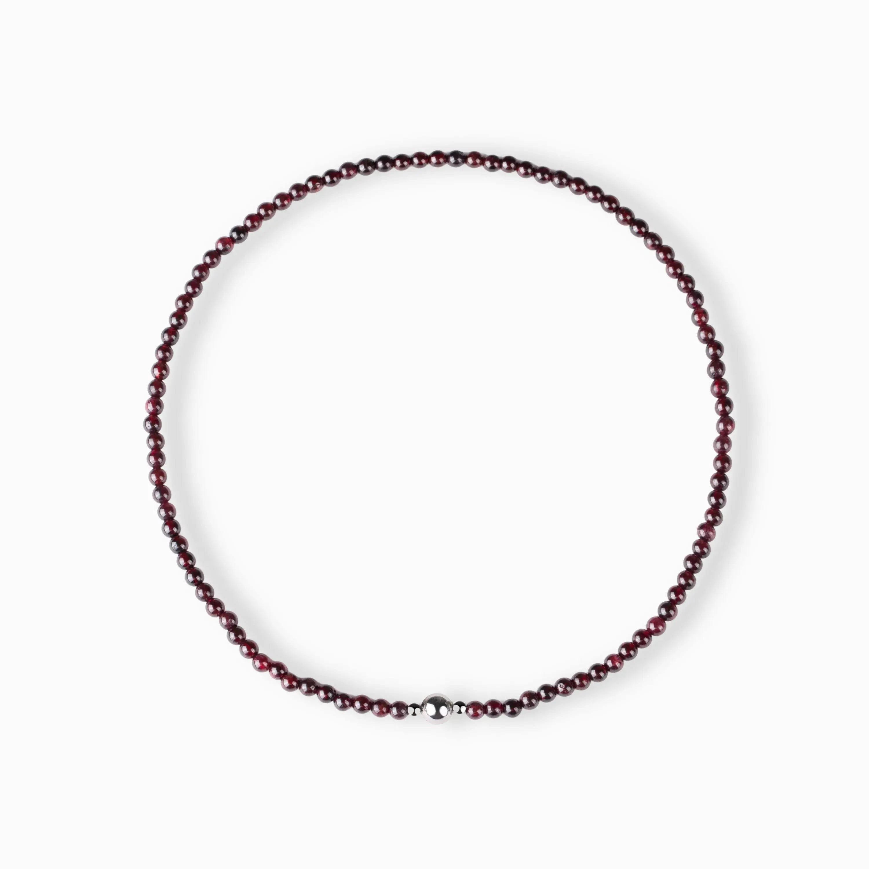 Garnet Magnetic Clasp Necklace