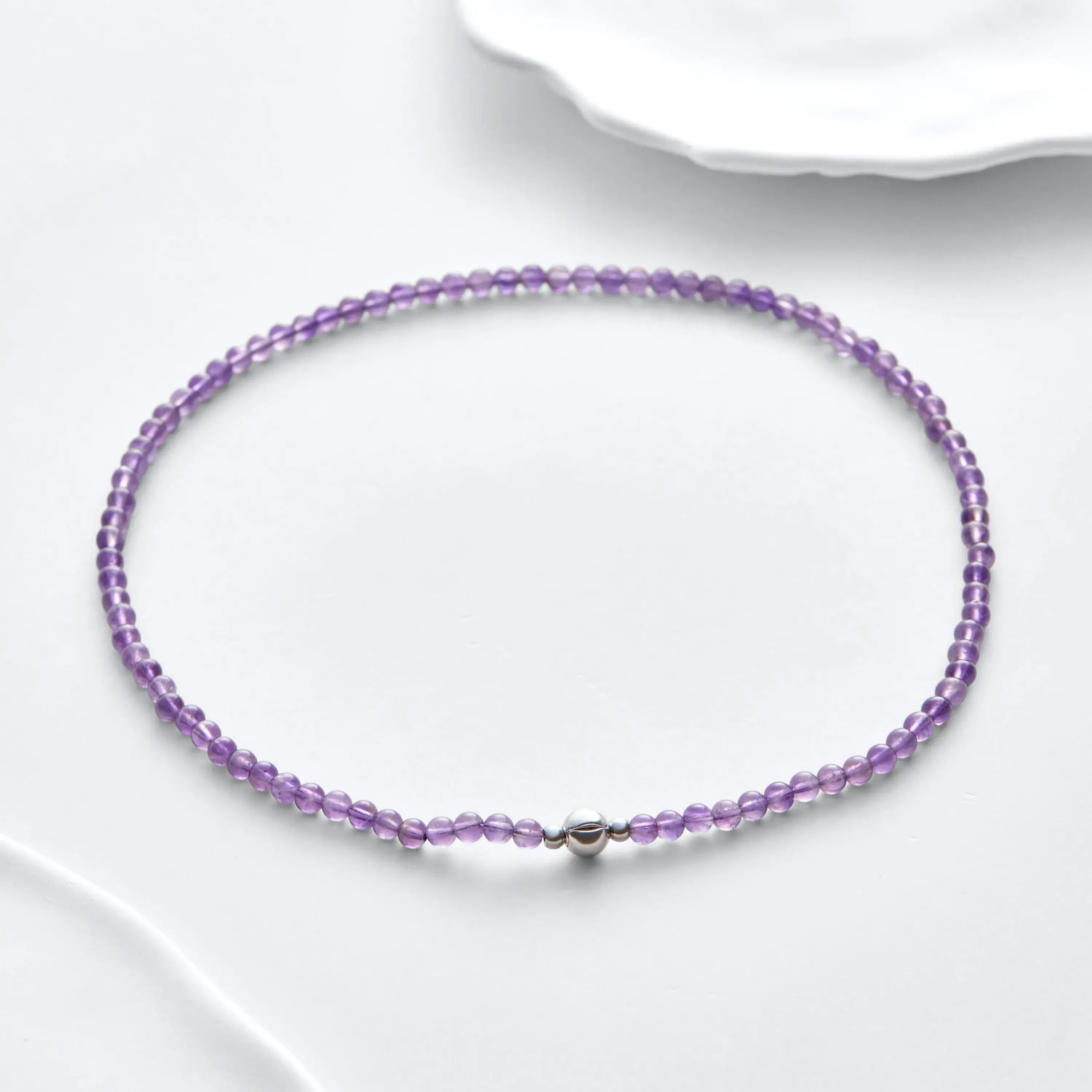 Amethyst Magnetic Clasp Necklace