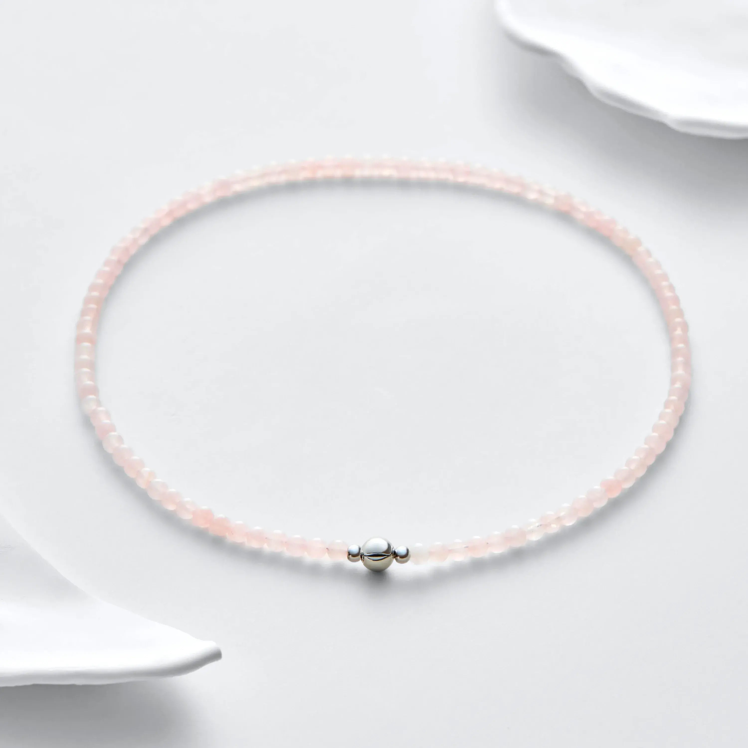 Rose Quartz Magnetic Clasp Necklace