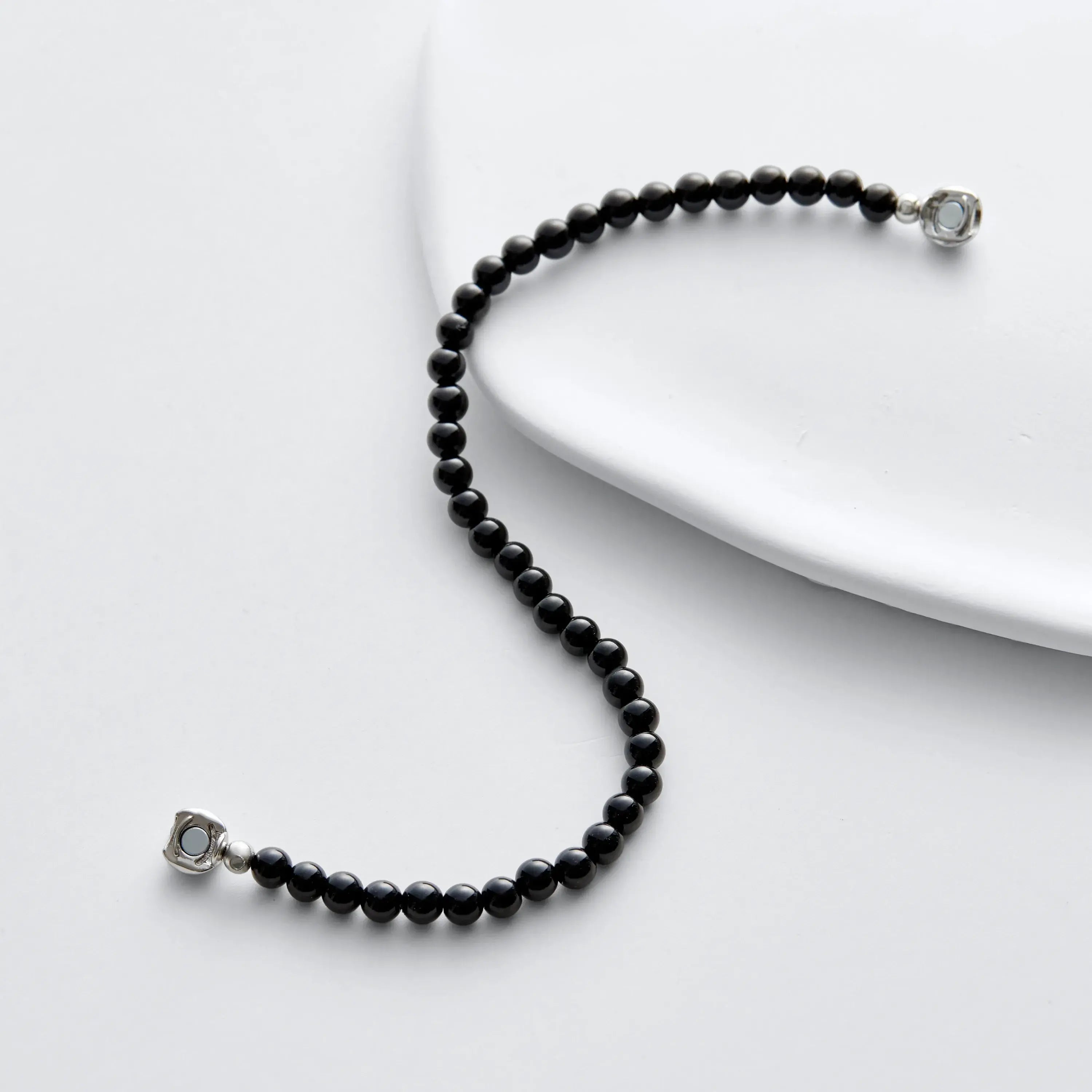 Obsidian Magnetic Clasp Bracelet
