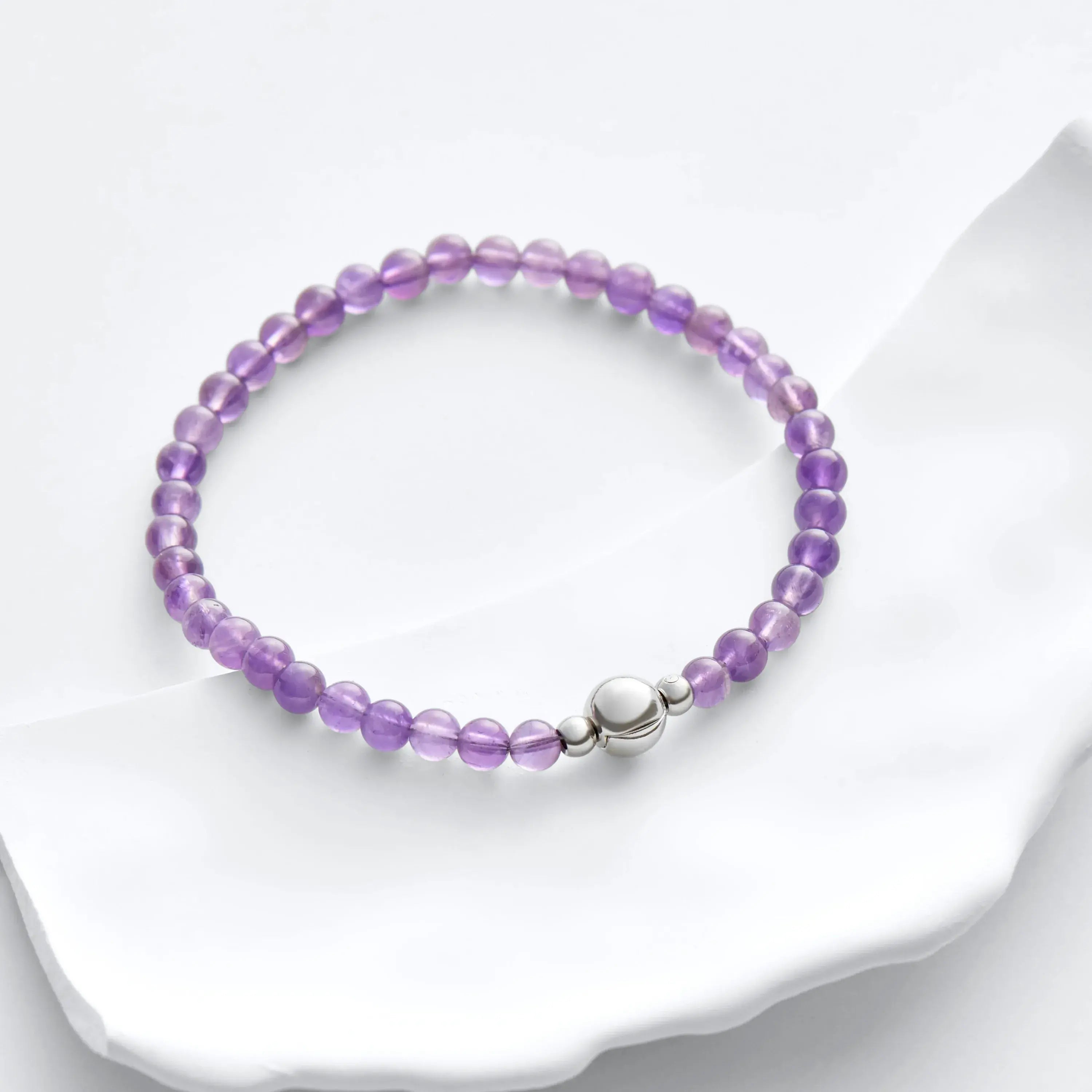 Amethyst Magnetic Clasp Bracelet