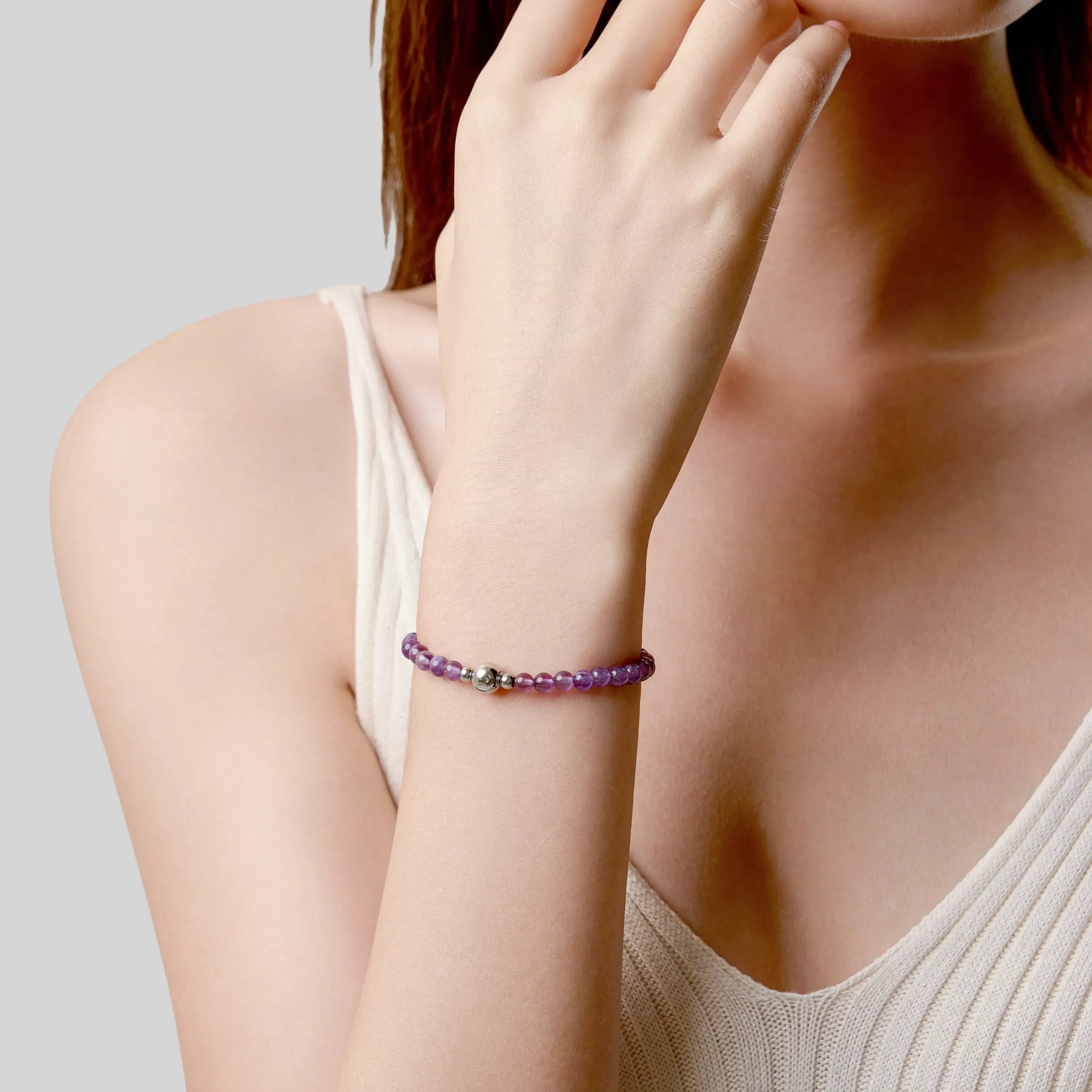 Amethyst Magnetic Clasp Bracelet
