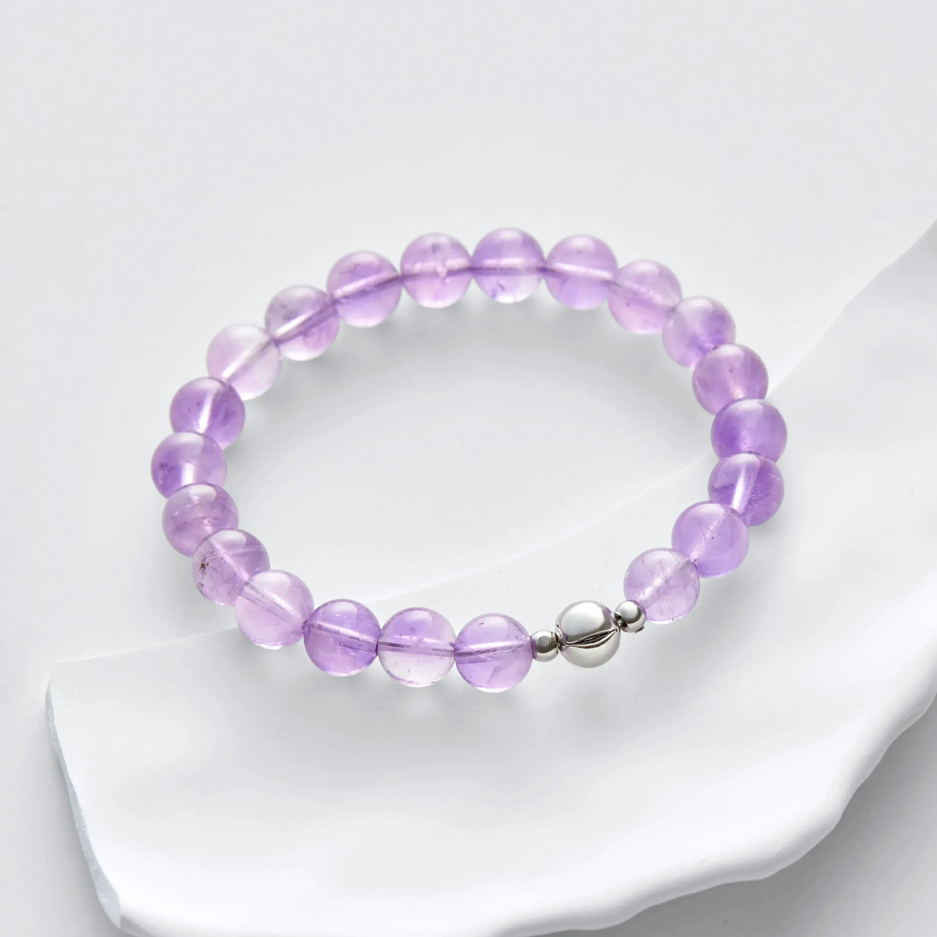 Light Amethyst Magnetic Clasp Bracelet