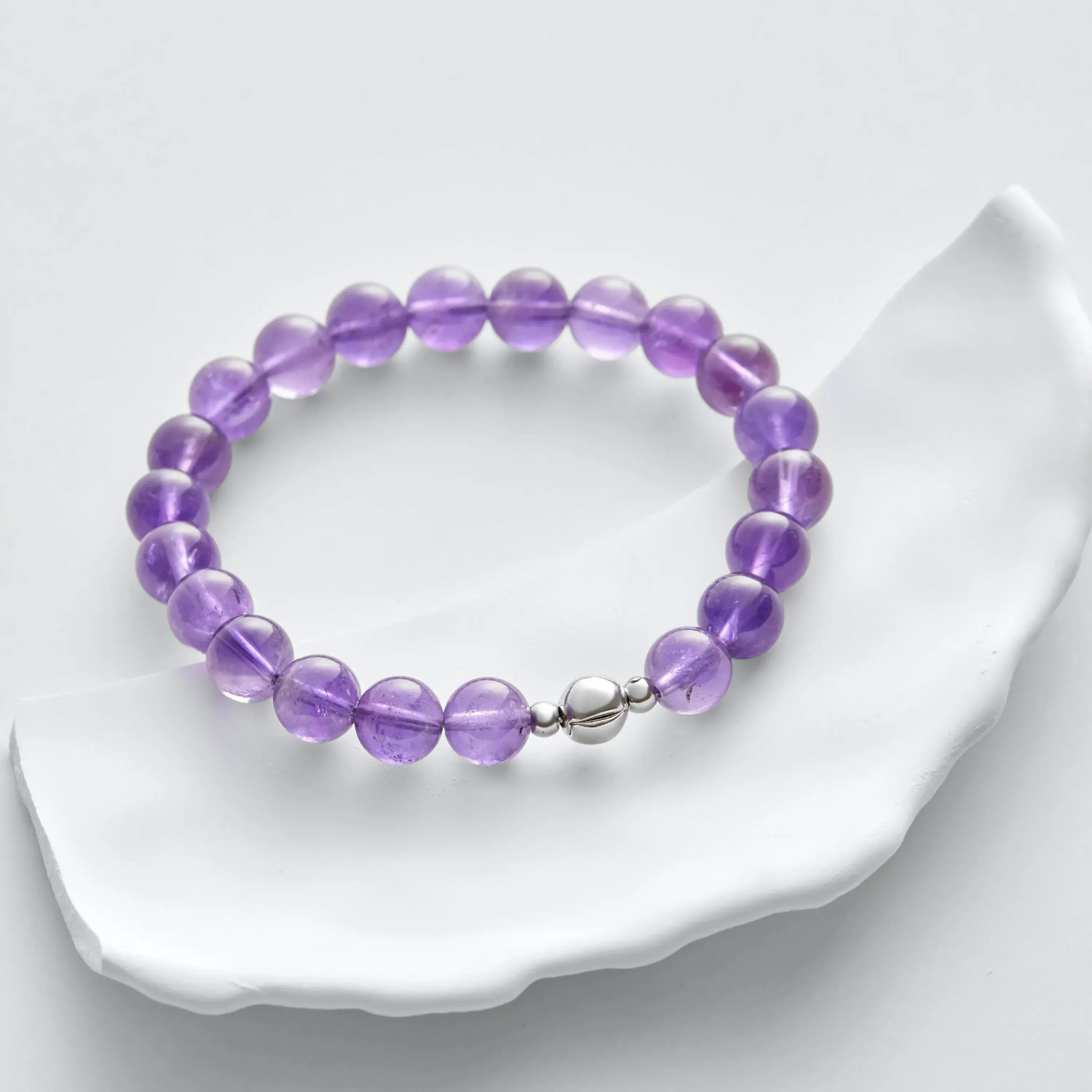 Deep Amethyst Magnetic Clasp Bracelet
