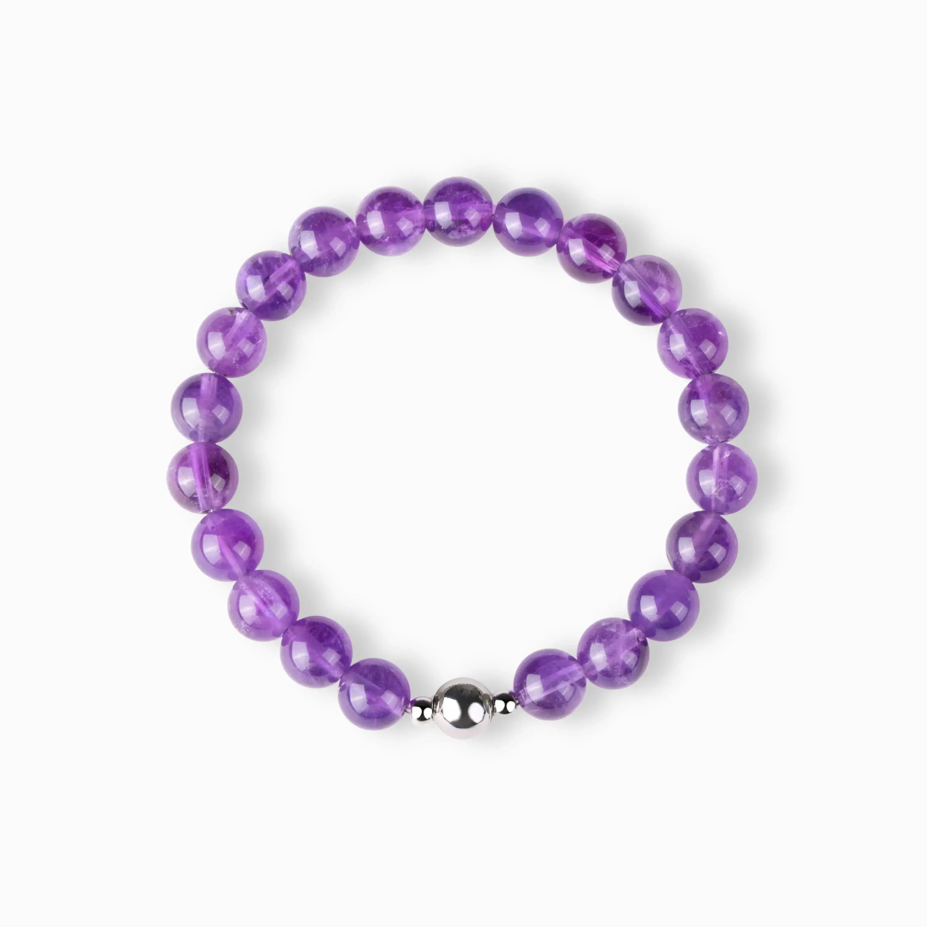 Deep Amethyst Magnetic Clasp Bracelet