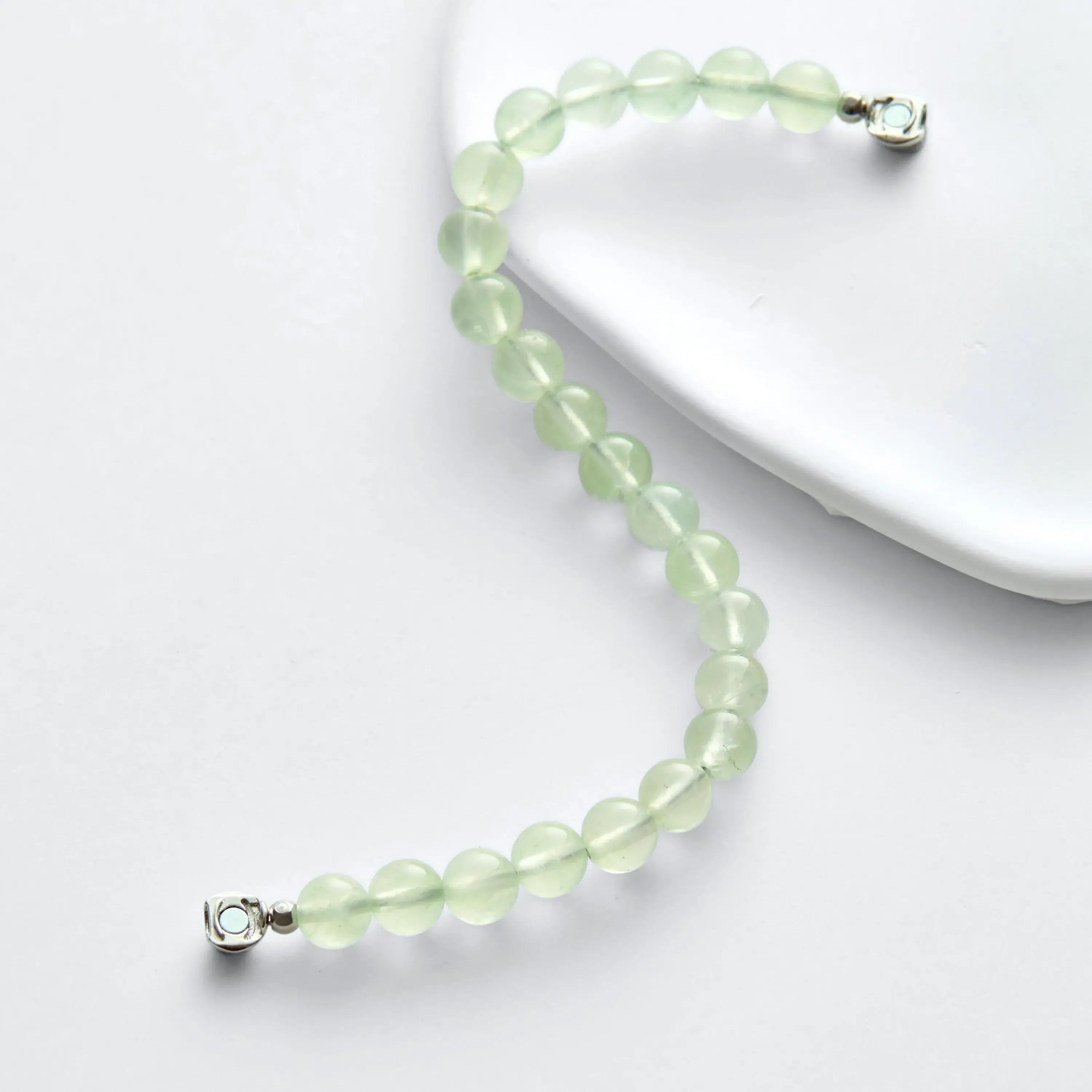 Prehnite Magnetic Clasp Bracelet