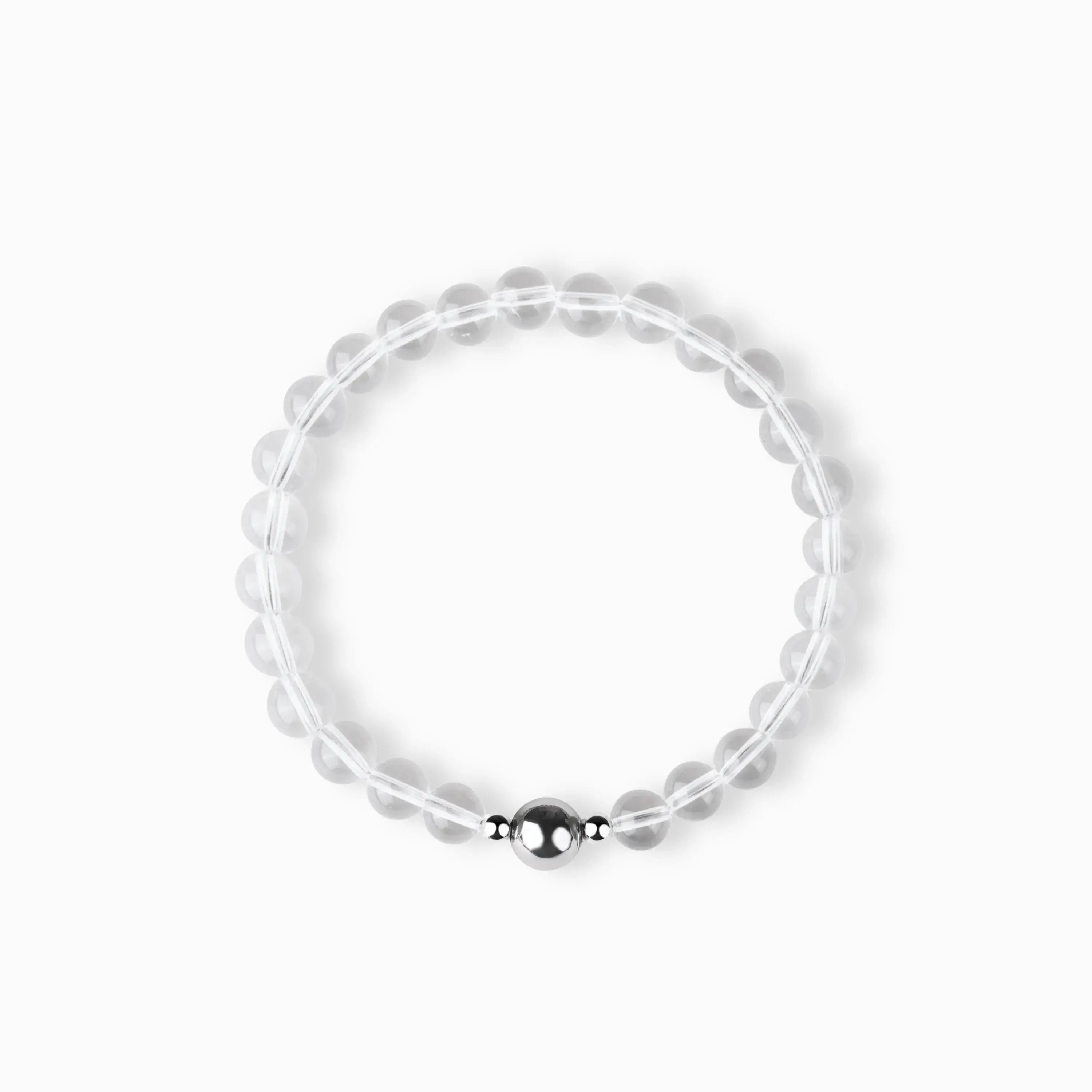 Awakendust Clear Quartz Magnetic Clasp Bracelet