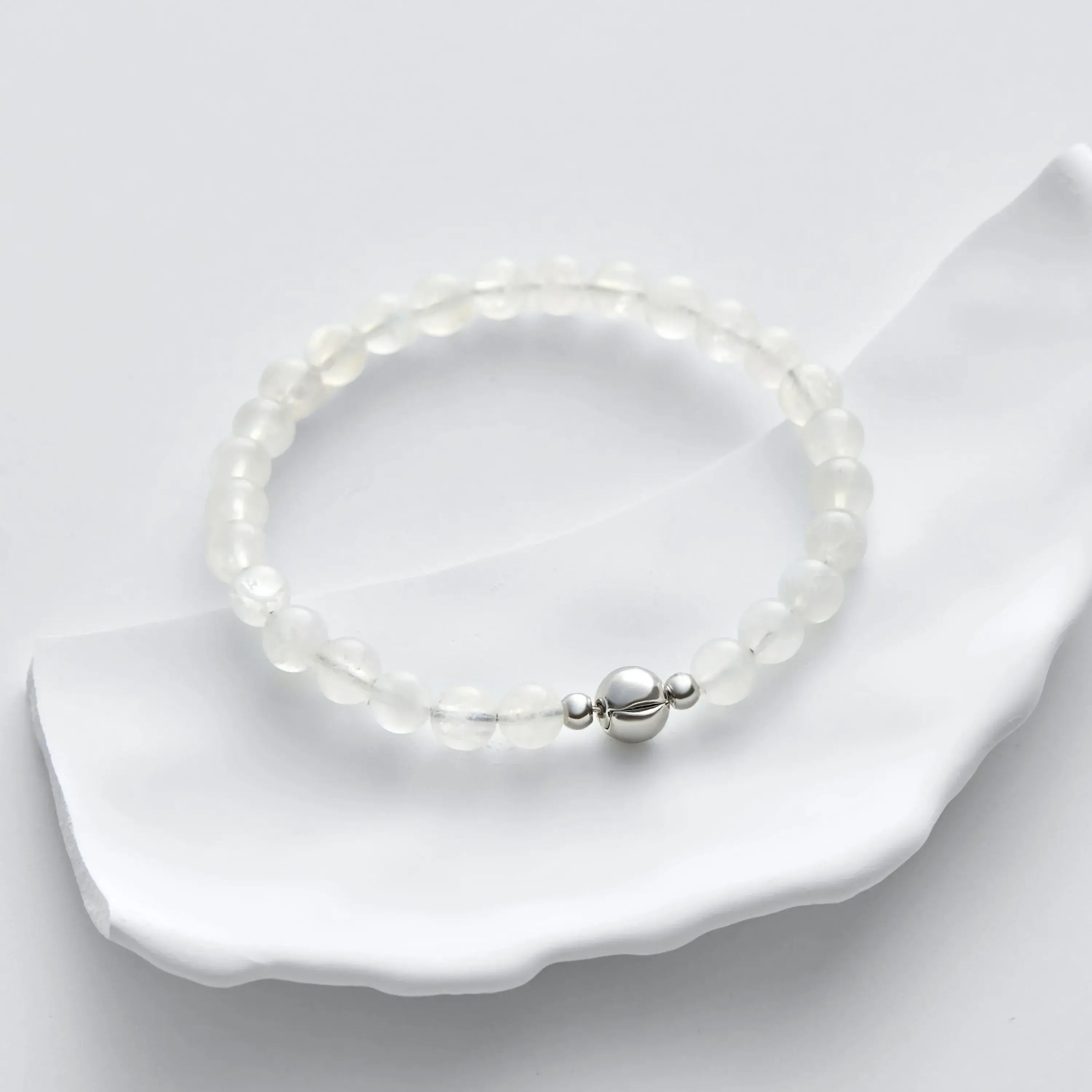 Blue Moonstone Magnetic Clasp Bracelet