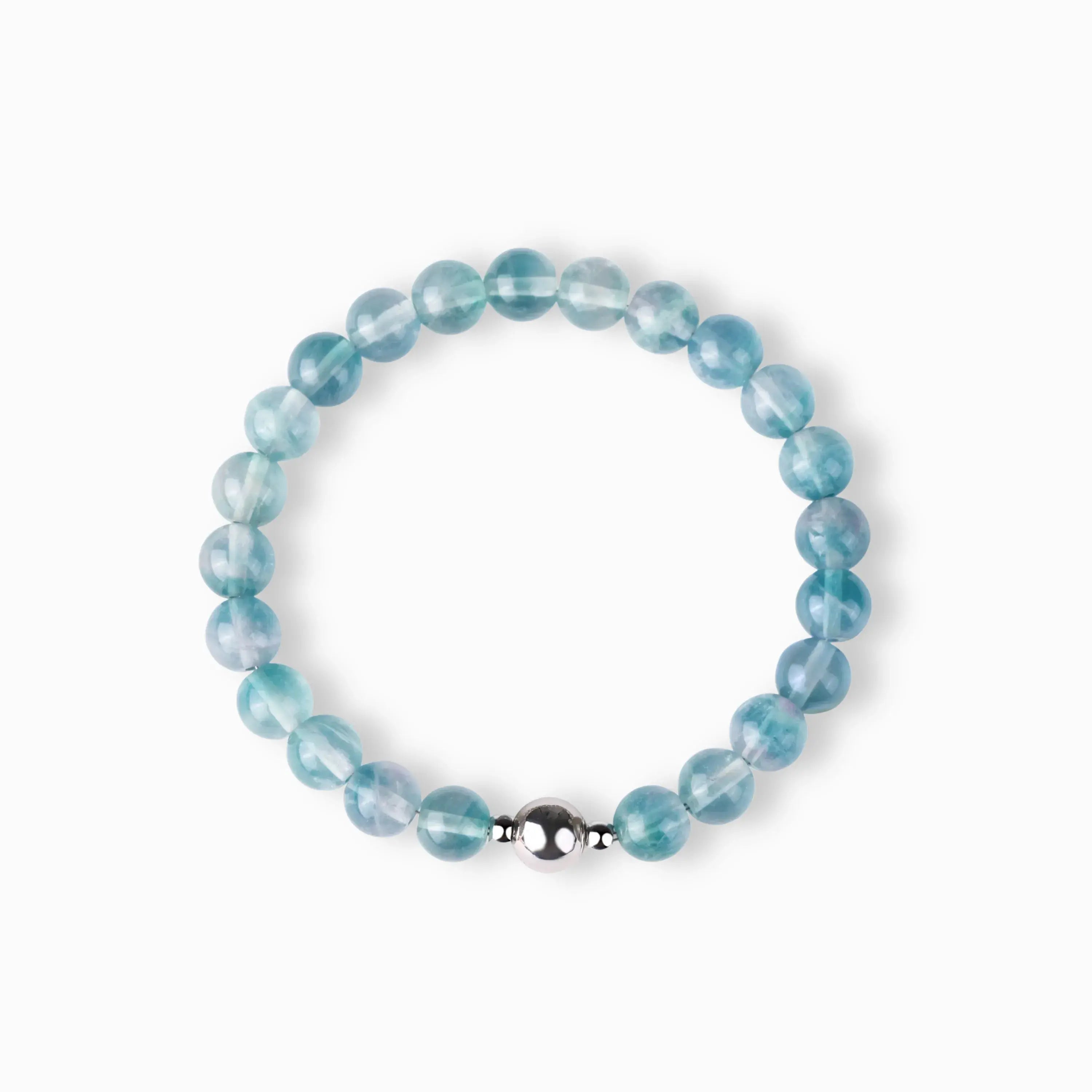 Blue Fluorite Magnetic Clasp Bracelet