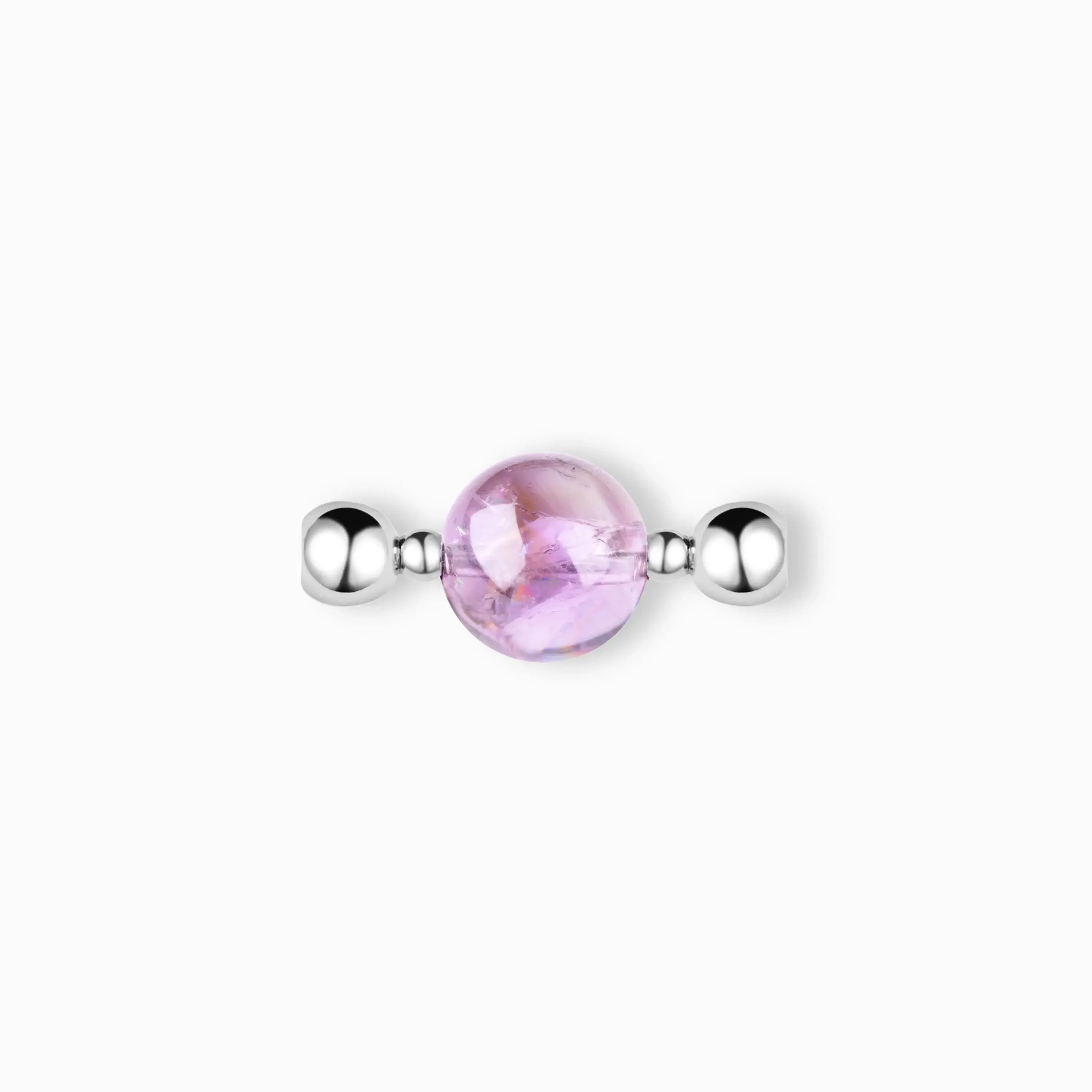 Purple Azeztulite Magnetic Pendant