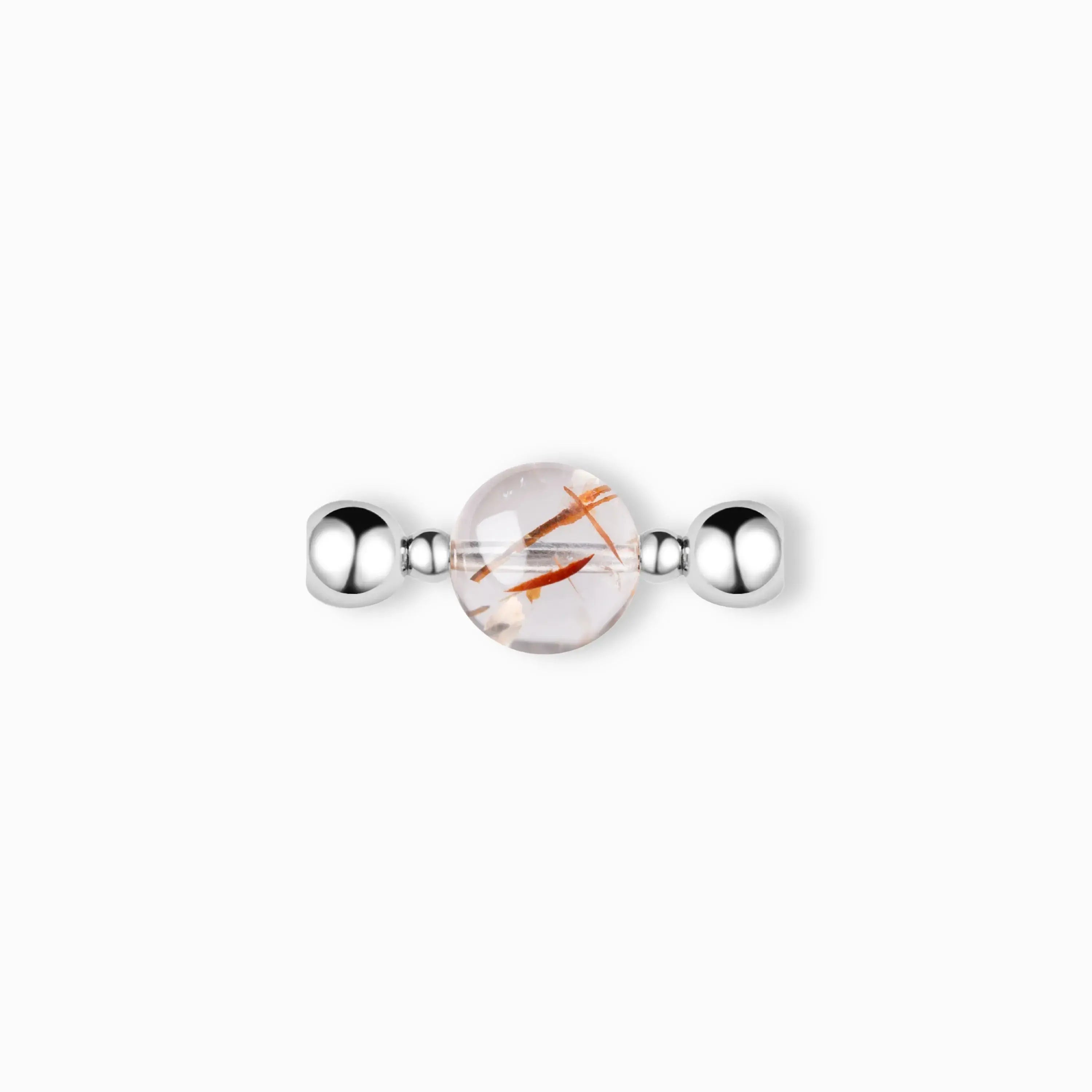 Hematoid Quartz Magnetic Pendant