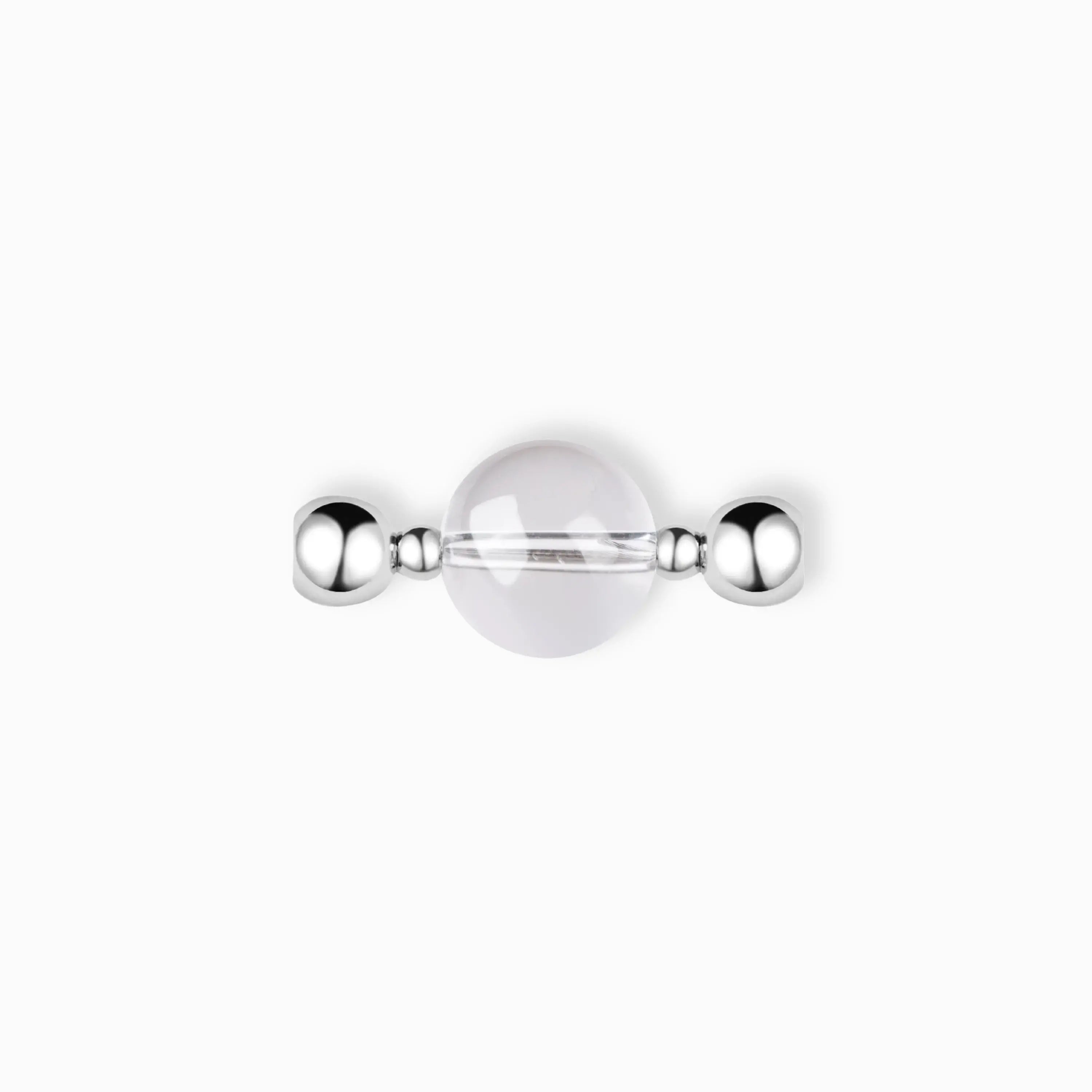 Faceted Clear Quartz Magnetic Pendant